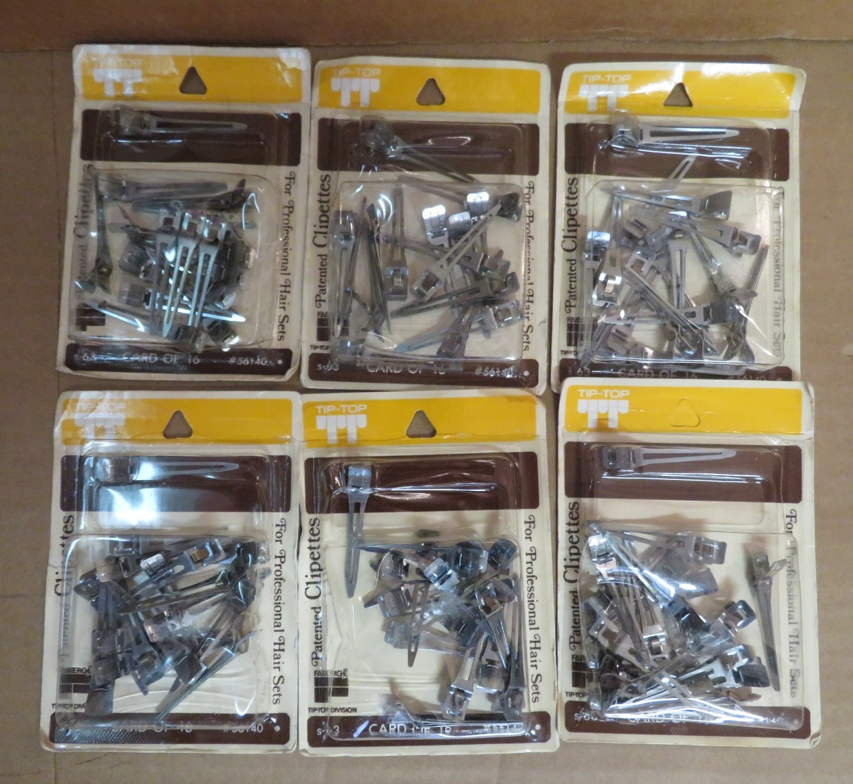1967 VTG NIP Tip Top hair Clipettes NOS- 6 packs / 15 in each