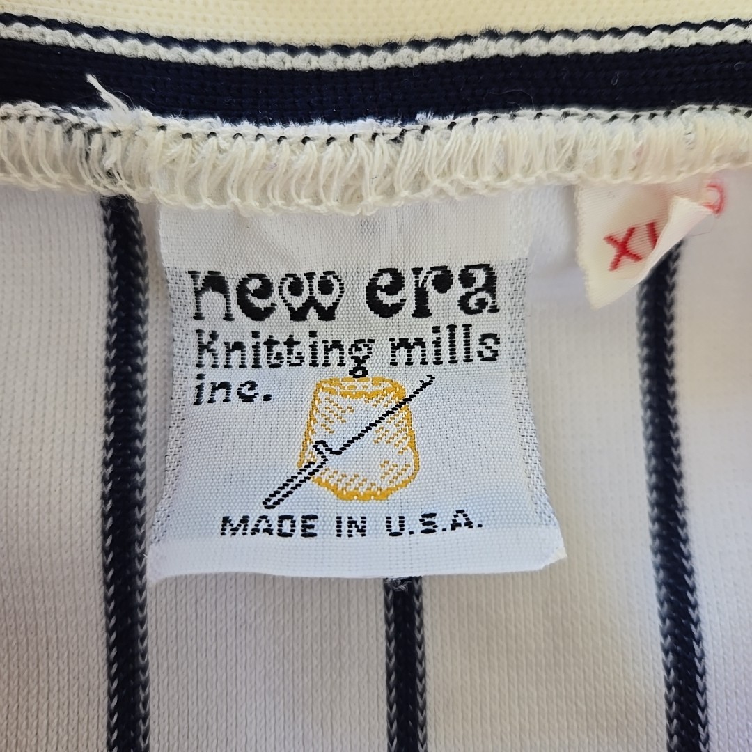 Rare VTG 70s New Era Knitting Mills Chicago White Sox #7 Jersey Mens L/XL Stripe