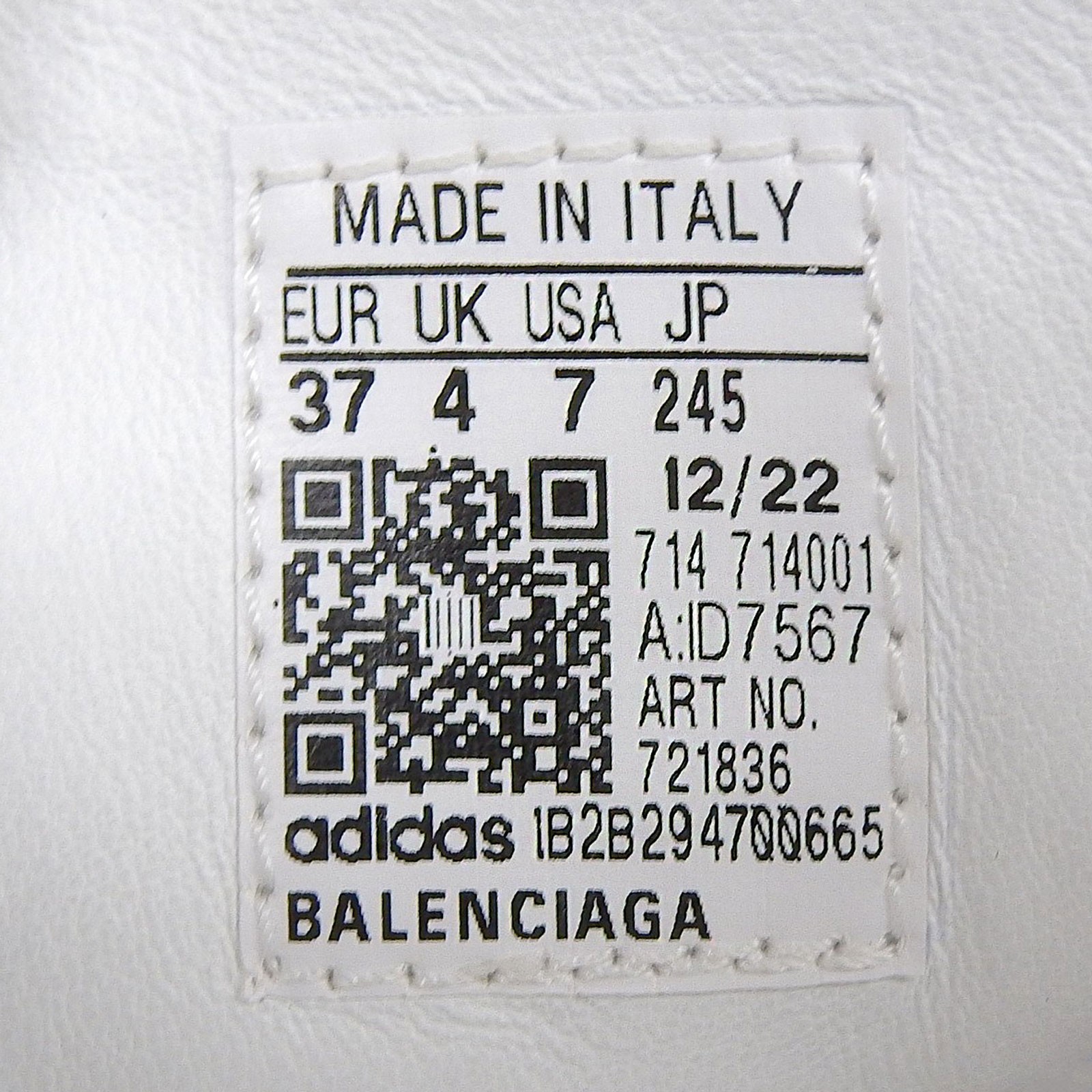 Balenciaga adidas Leather Sneakers – DUTY FREE