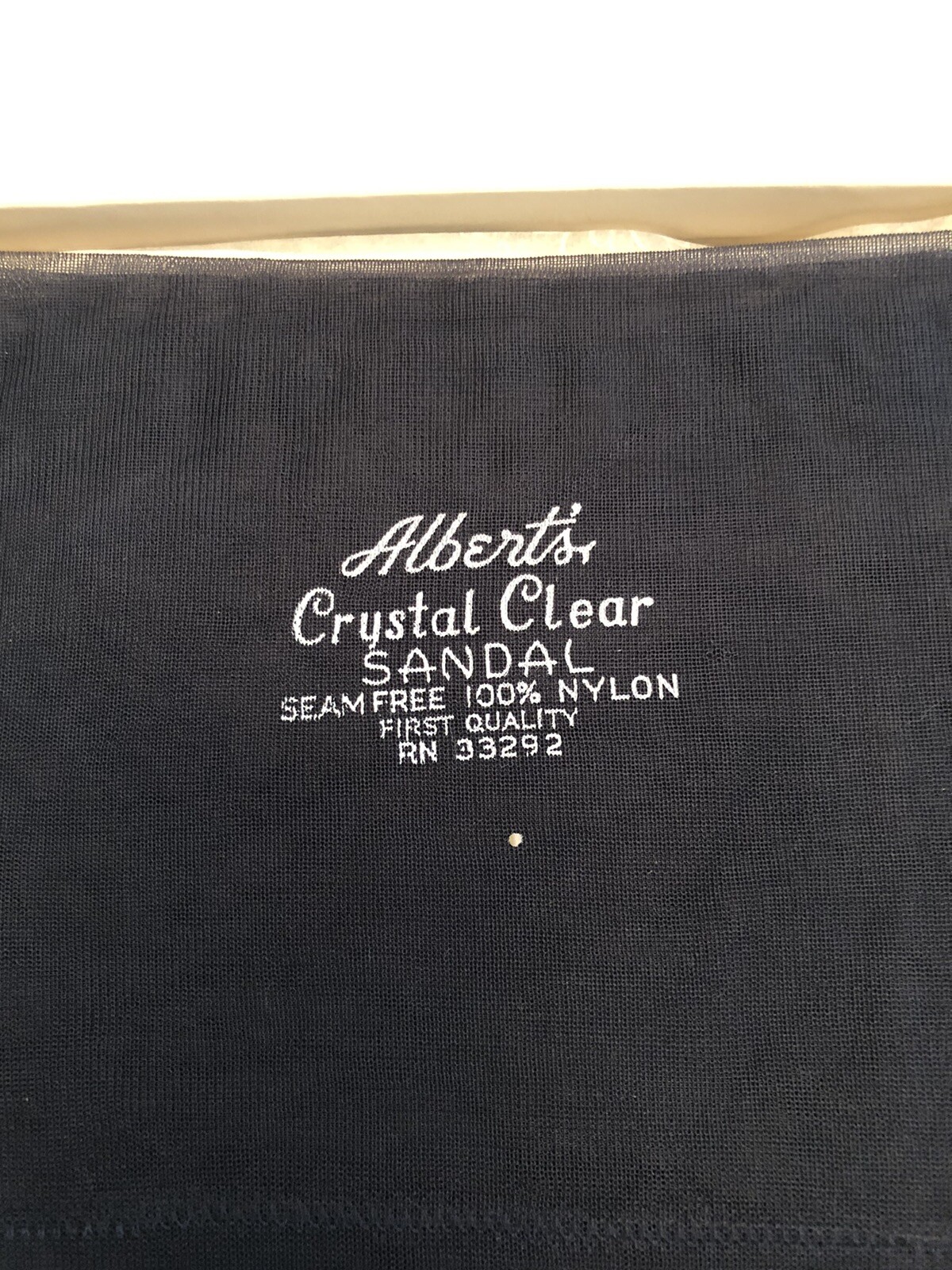 Alberts Seamless Flat Knit Stockings With Bare Heel 3 Pair In Tissue Paper