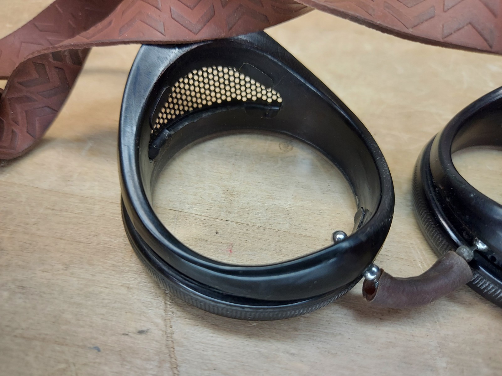 Vintage Drednaut Safety Goggles 50 mm American Optical Co. No. 120 Steampunk
