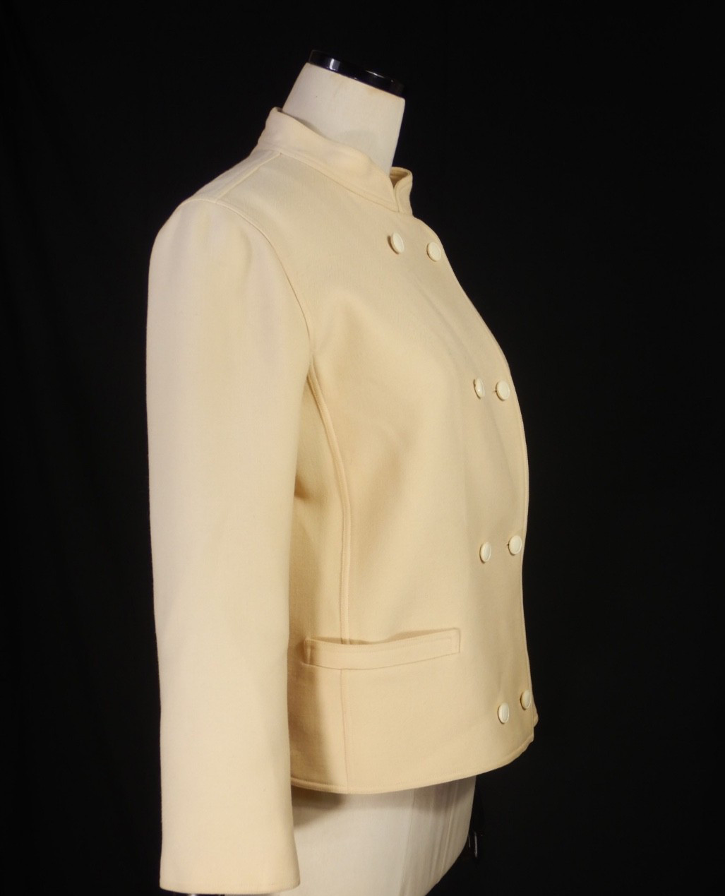 Courreges Vintage Cream Wool Jacket with condition issues Size A