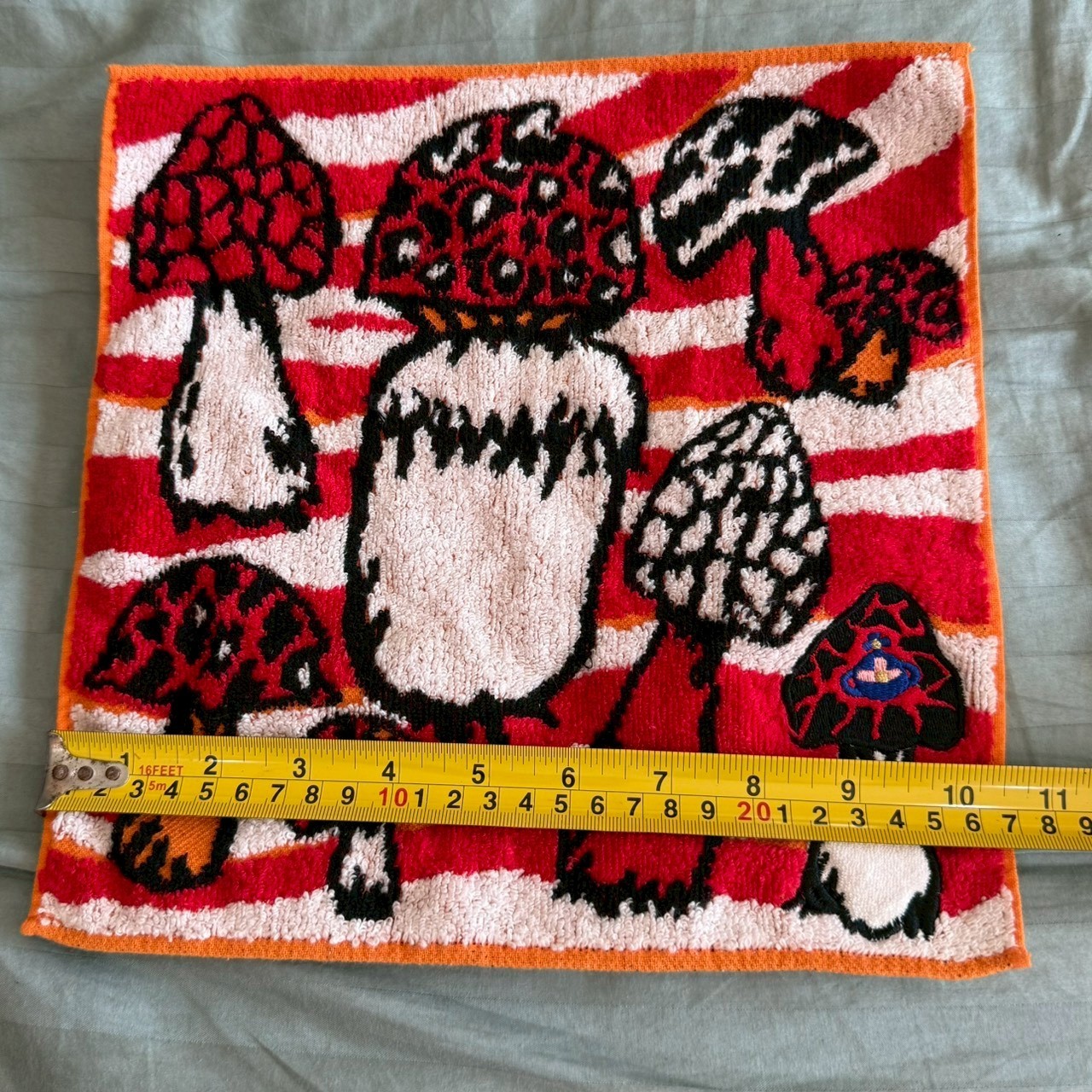 Vivienne Westwood Mushroom Orb Logo Terry Cloth Hand Towel Handkerchief Vintage