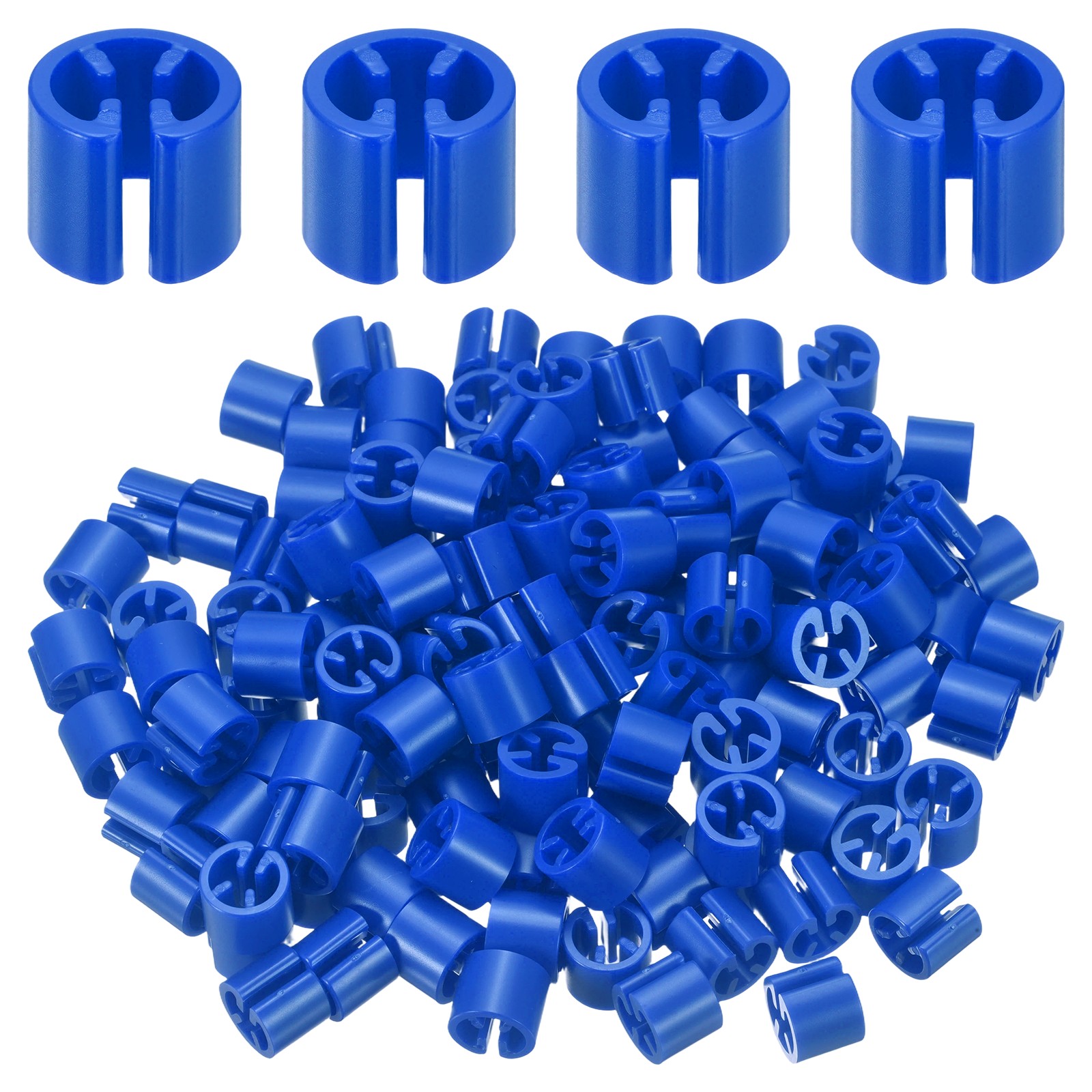 120Pcs Hanger Size Markers, Fit 3-5mm Rod Hanger Tags for Organization, Teal