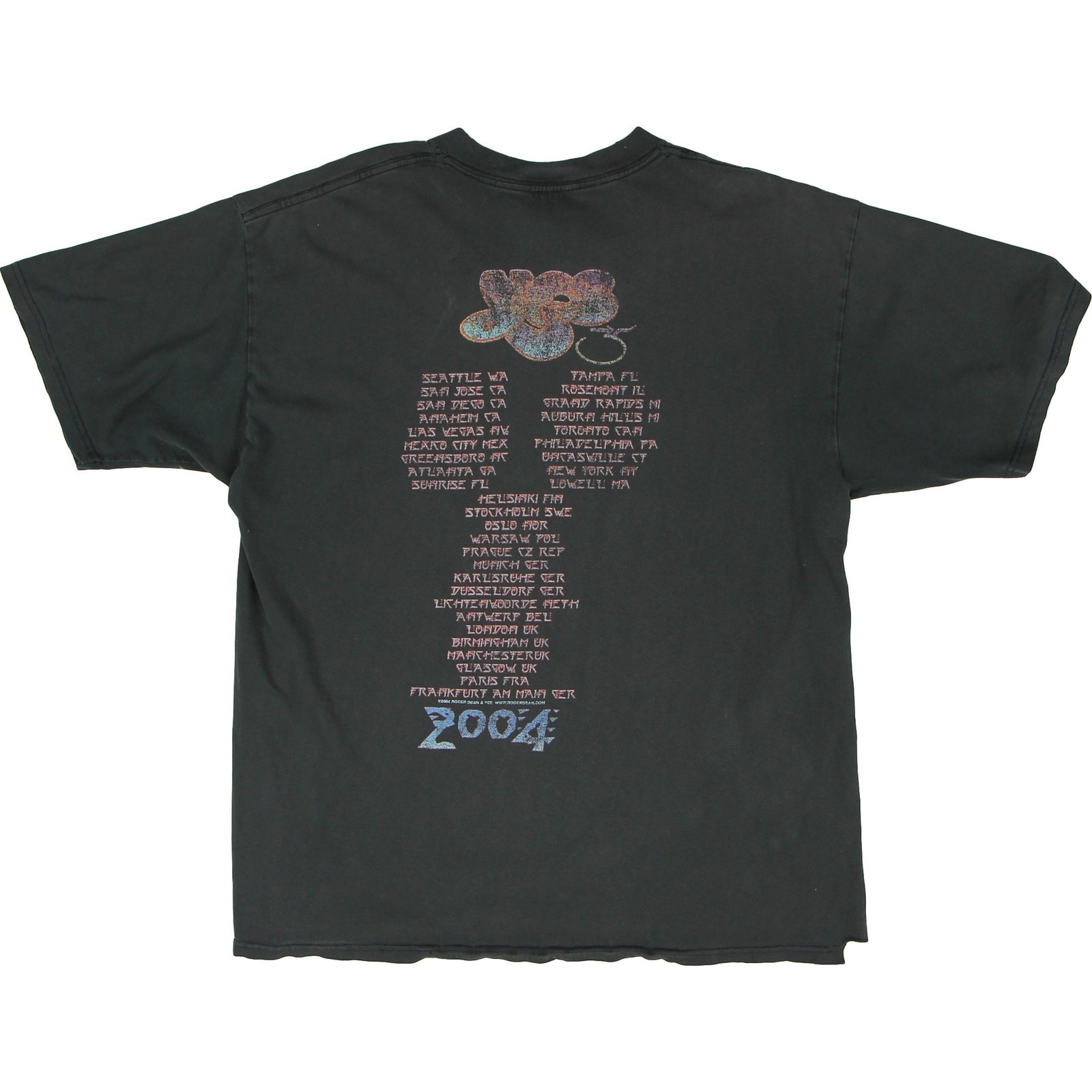 Vintage 2004 Yes Tour Band Tee L