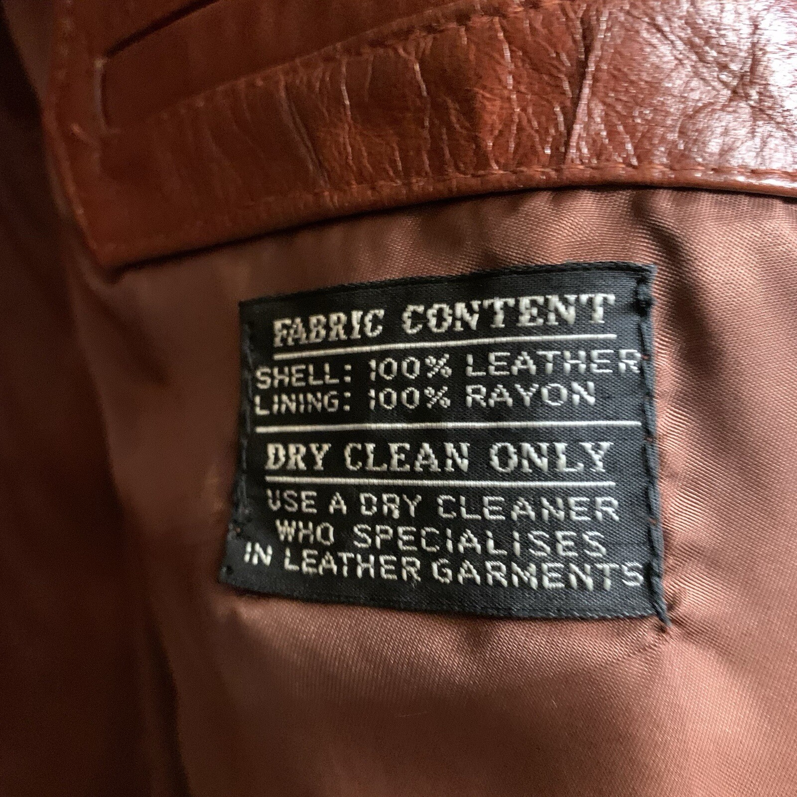 VTG Rue Royale By Nino Cerruti Mens Leather Jacket 44R Rust/Brown 70s Bob Dylan