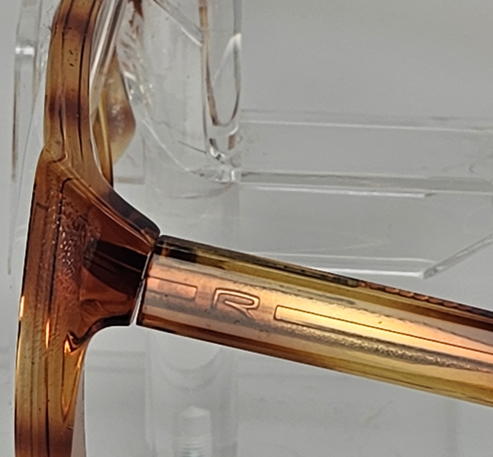 Vintage Rodenstock Exclusiv 365 Rodaflex Frames Only 59-15-140 Amber Unisex R1