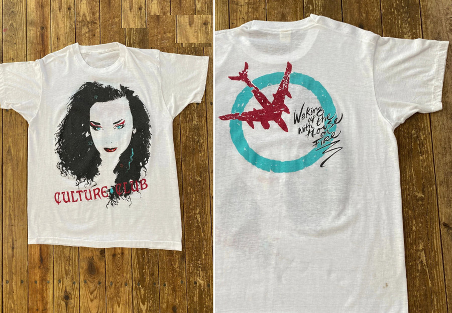 VTG Culture Club 2 sides white T-shirt short sleeve All sizes X229