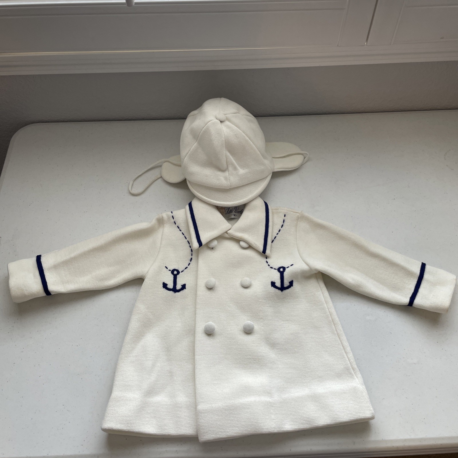 Vintage – Little World, Inc. – Medium – Baby Sailor Coat & Hat – See Photos