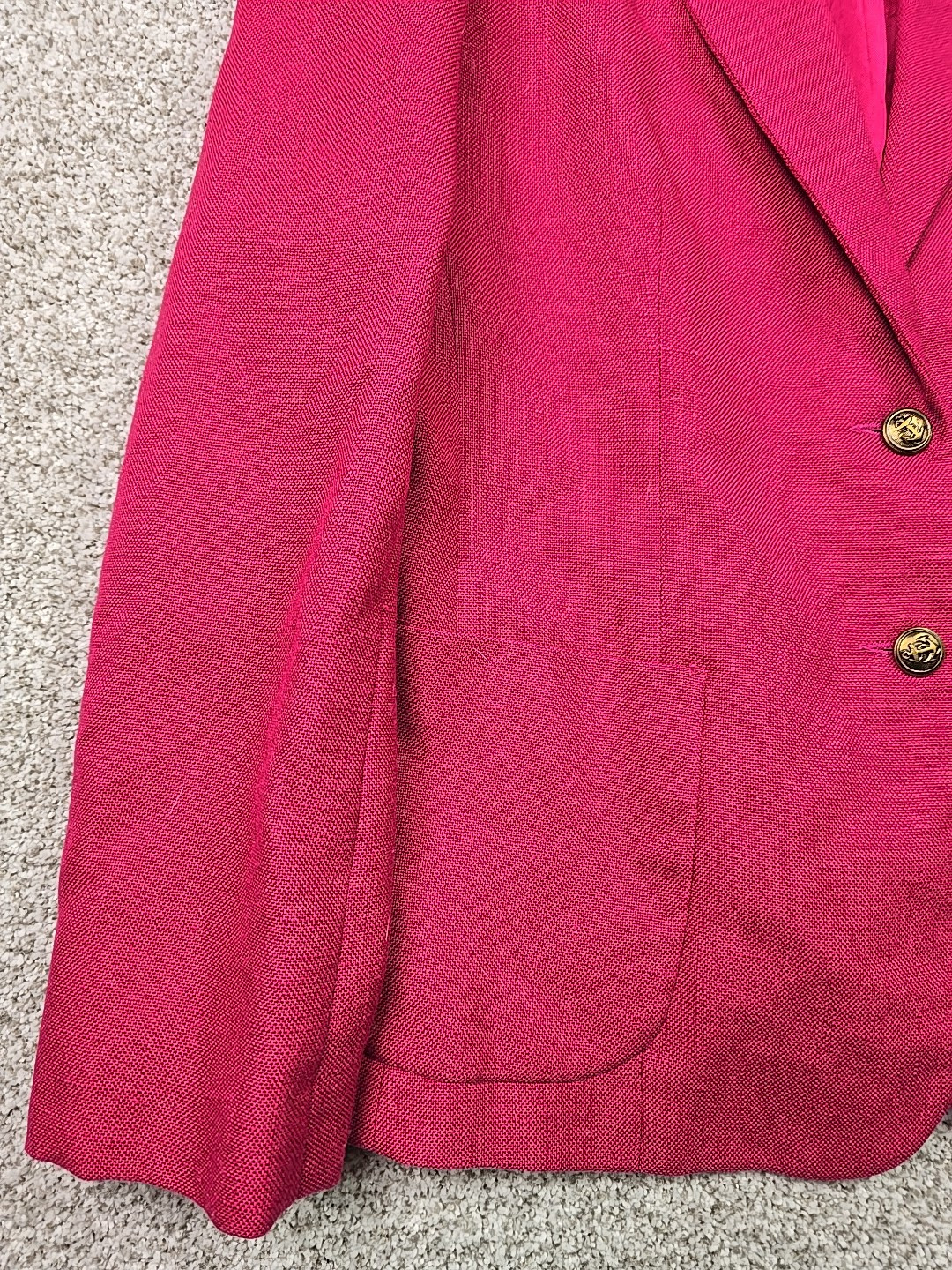Vintage KGR Coat Womans 16 Pink Blazer Business Casual College City School