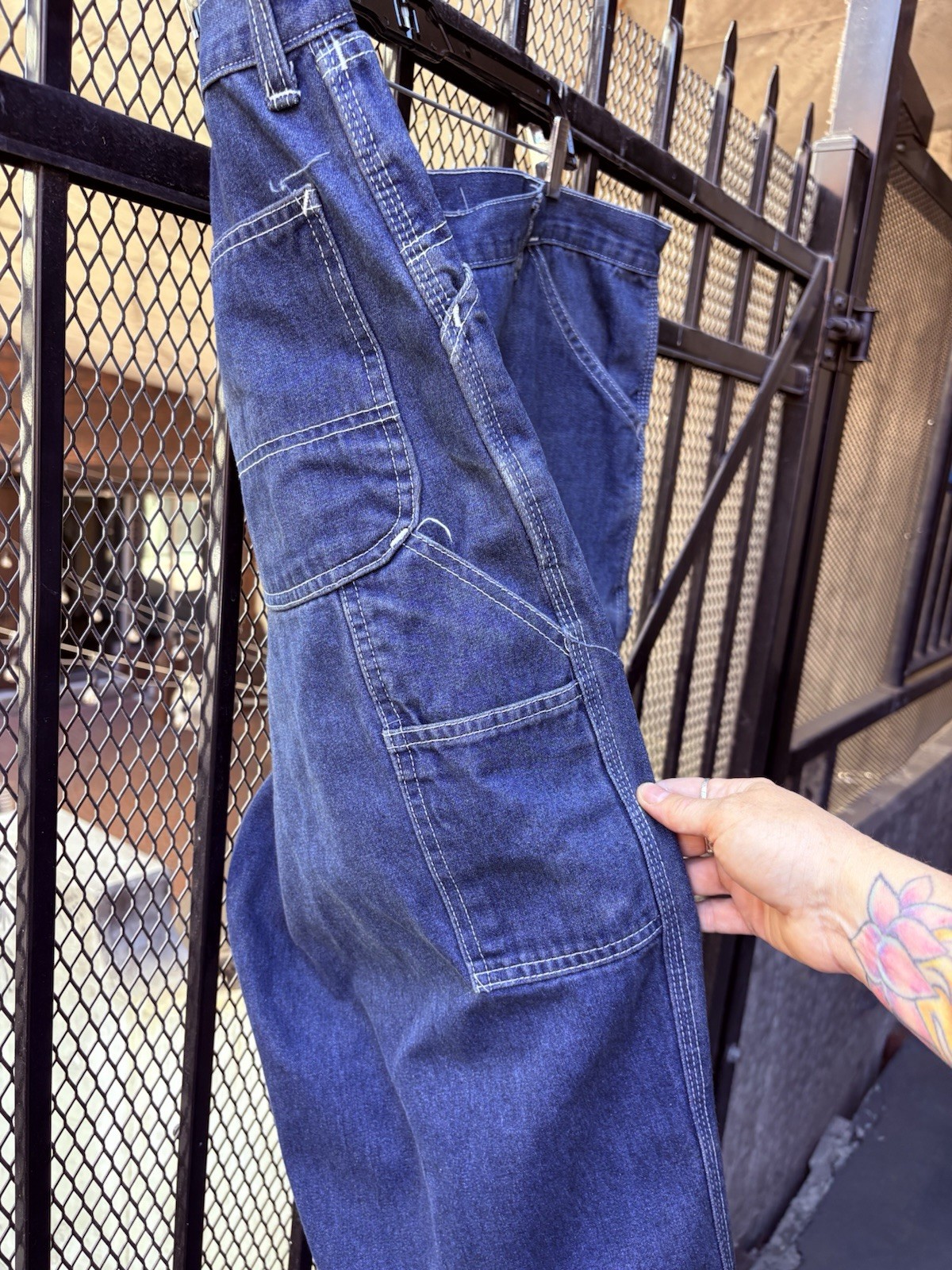 Vintage Roebucks Denim Carpenter Pants – perfectly worn in just for you! 🪚🪛🔨