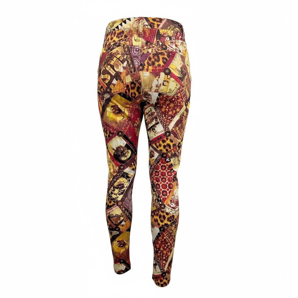 Vintage Christian Lacroix Bazaar Pants 90s Print France IT 38 Rare
