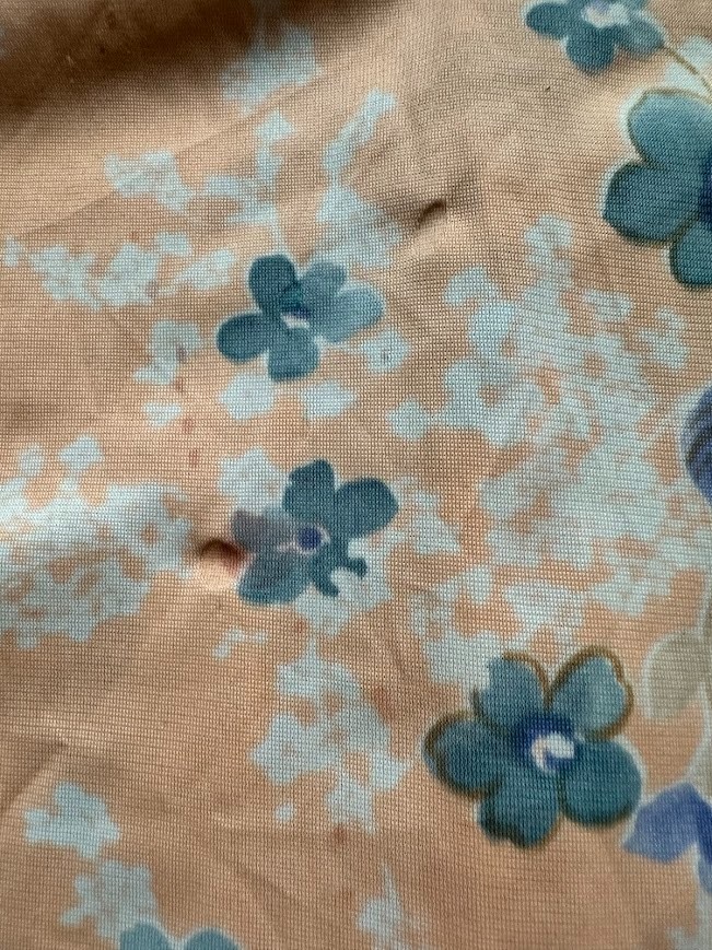 Vintage 60s 70s Terri Petites Peach A-Line Dress