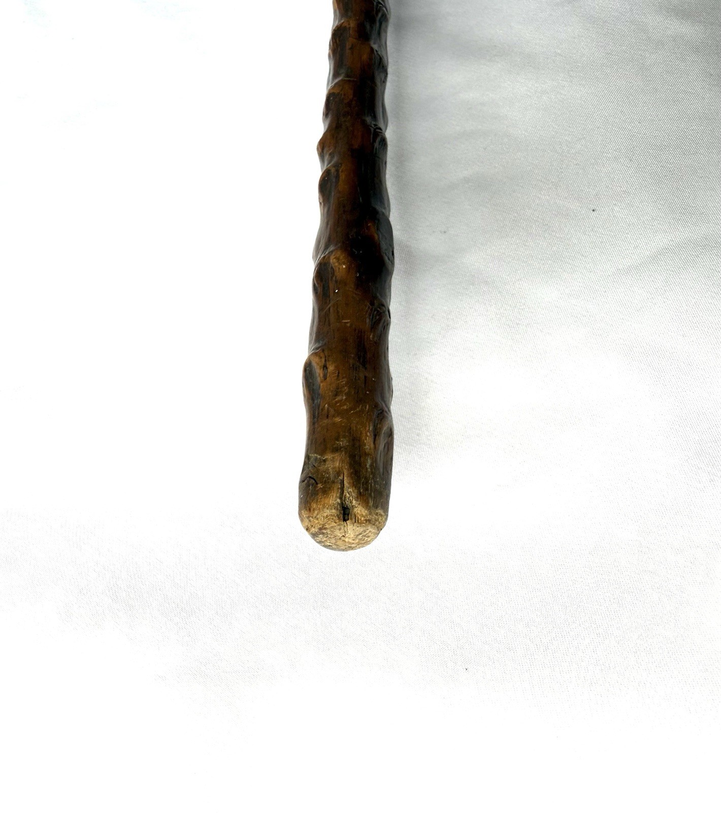 Natural Thornwood Dark Wooden Knotted 36” Walking Stick Cane Light Weight READ
