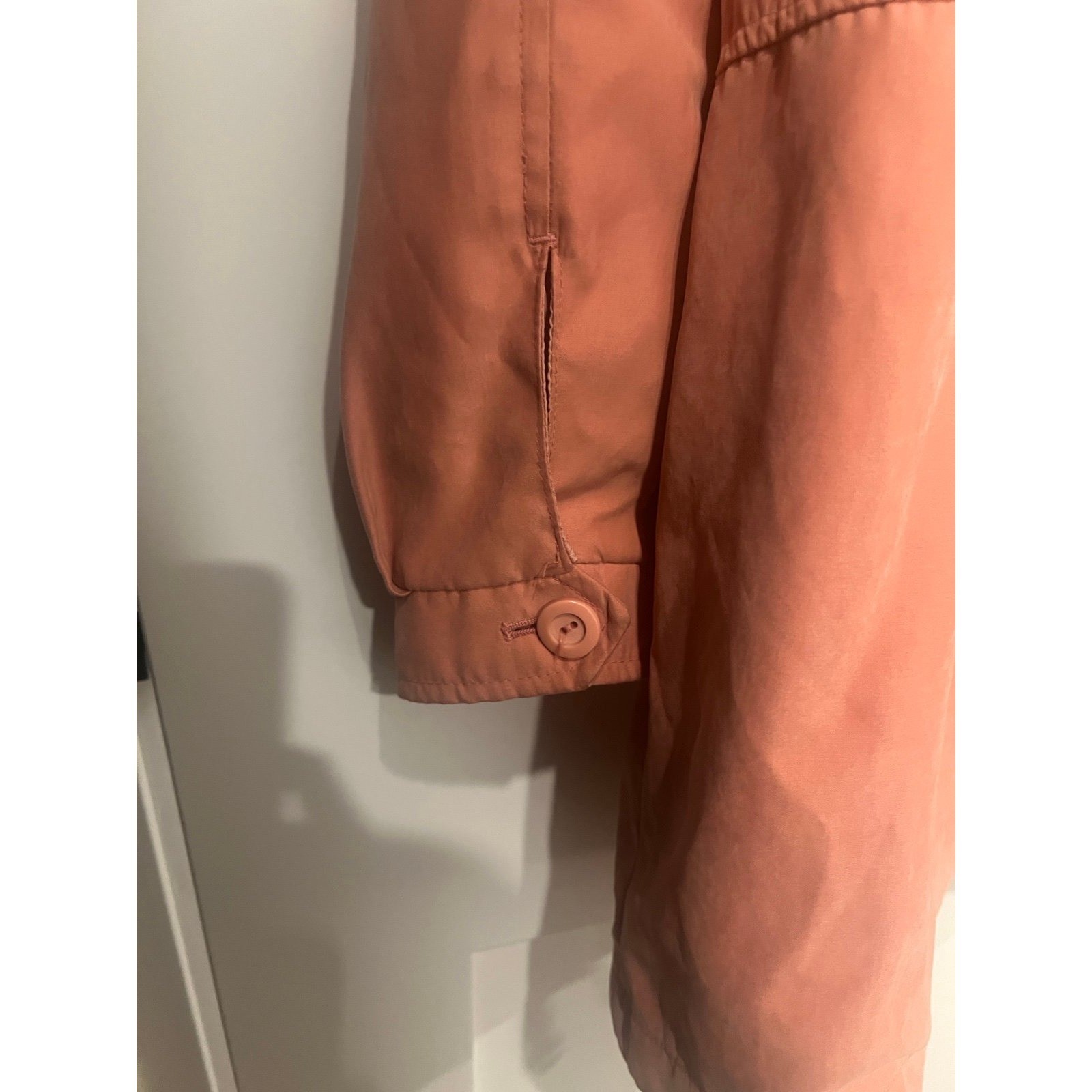 Vintage London Fog Women’s Coral Utility Jacket with Zip and Pockets