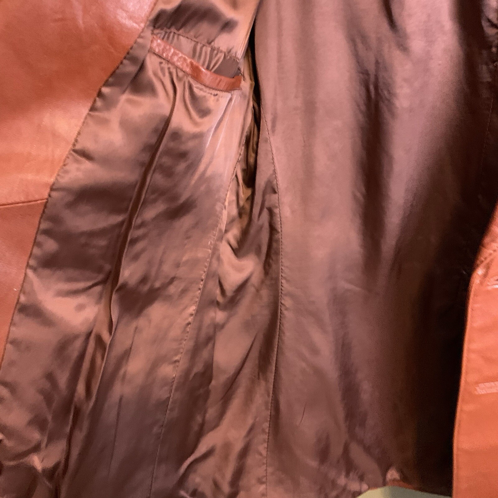 VTG Rue Royale By Nino Cerruti Mens Leather Jacket 44R Rust/Brown 70s Bob Dylan