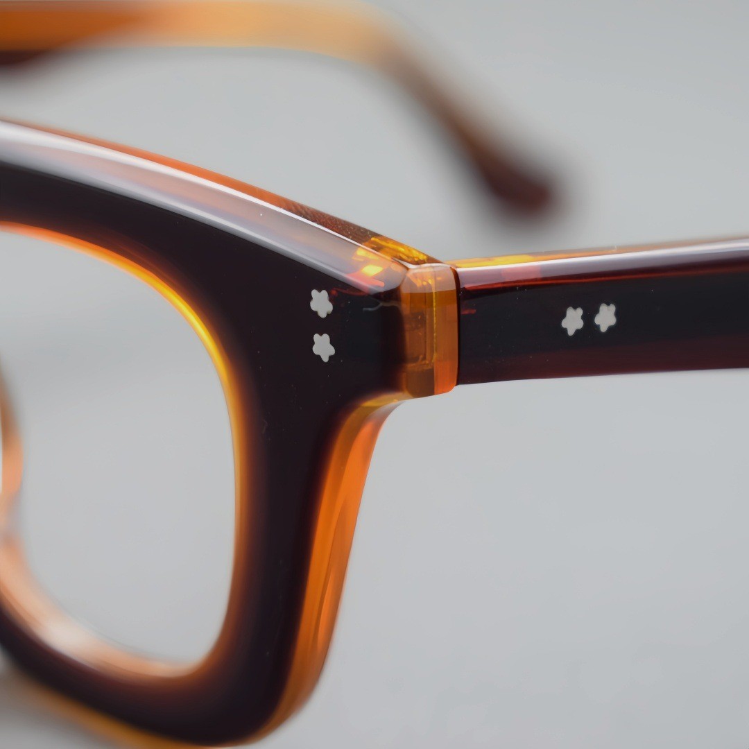 Square Retro Acetate Eyeglasses Frames Thick Glasses Frame Women Men Eyewear