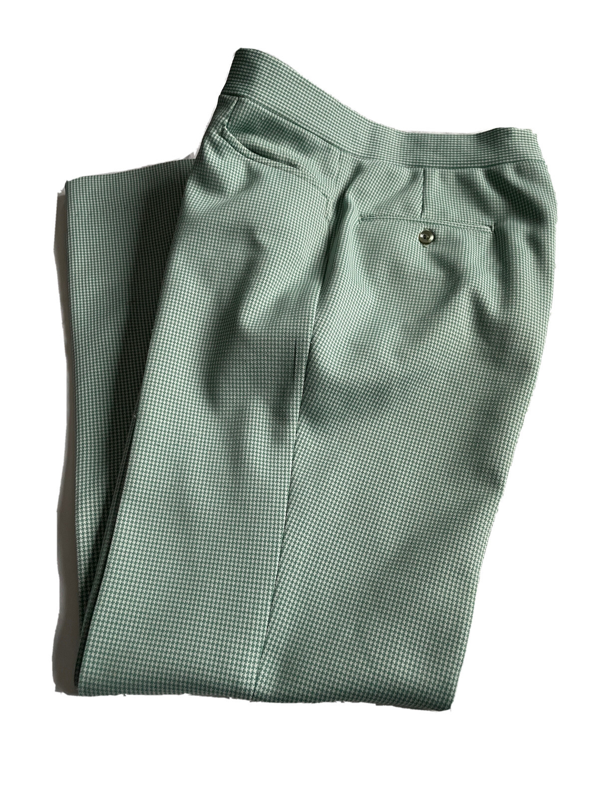 Vintage Green Houndstooth Pants Yorktown for The Palace SEE Photos & Description