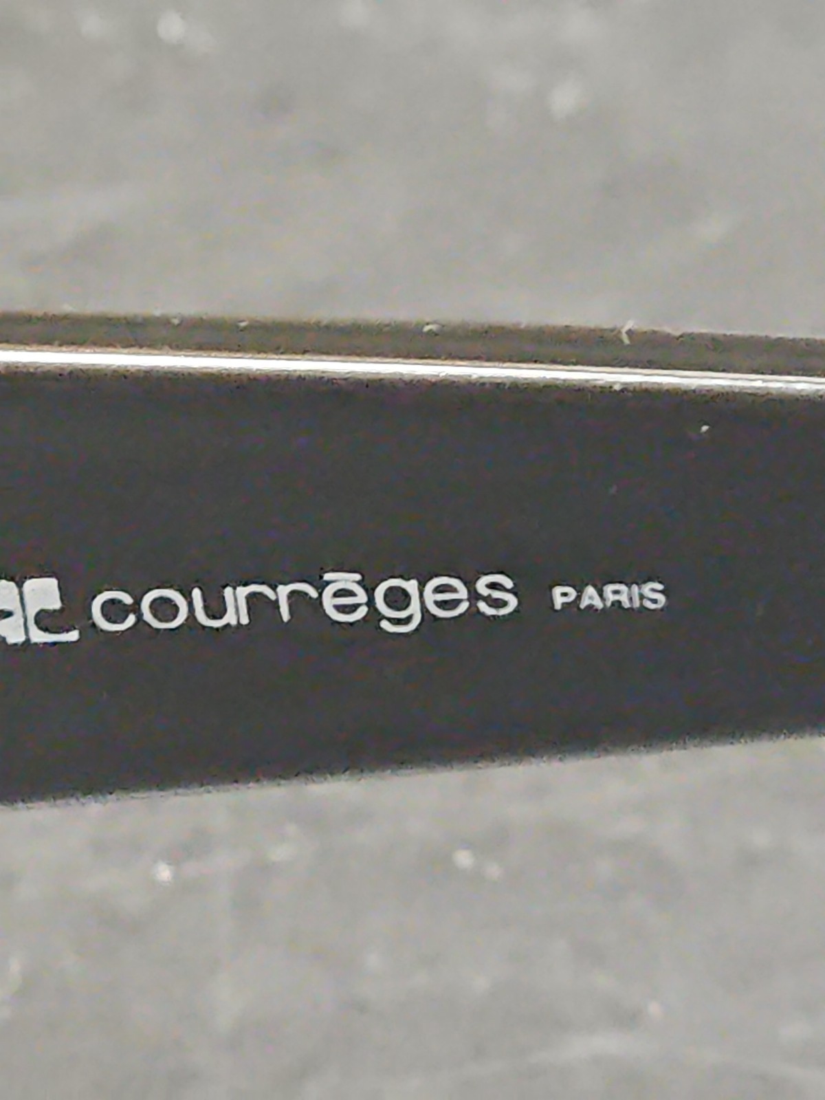 Vintage Courreges Paris Sunglasses Made in France Black