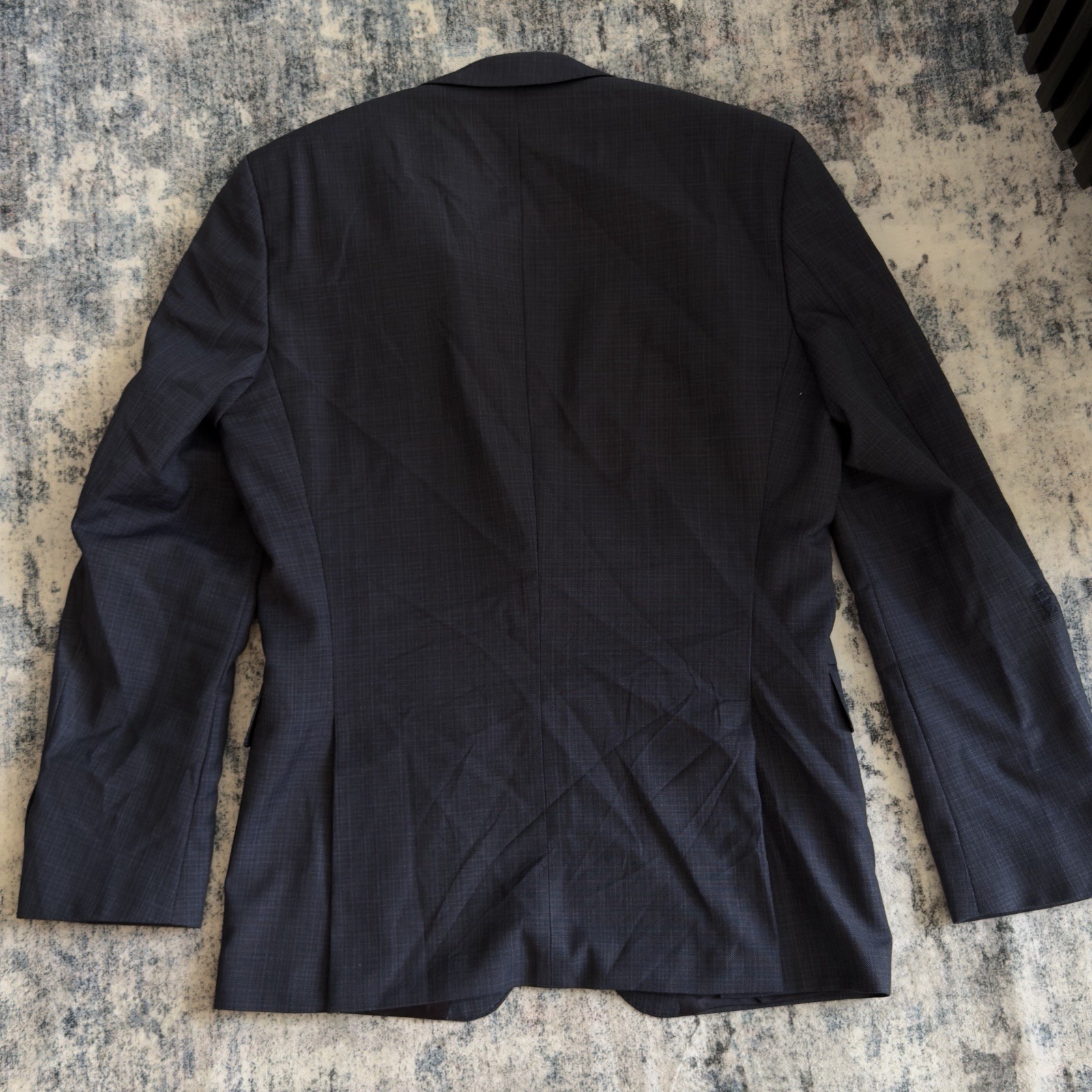 Hugo Boss Blazer Men 38R Blue Super 110 Reda Wool Slim Fit Huge6/Genius5 Read!!
