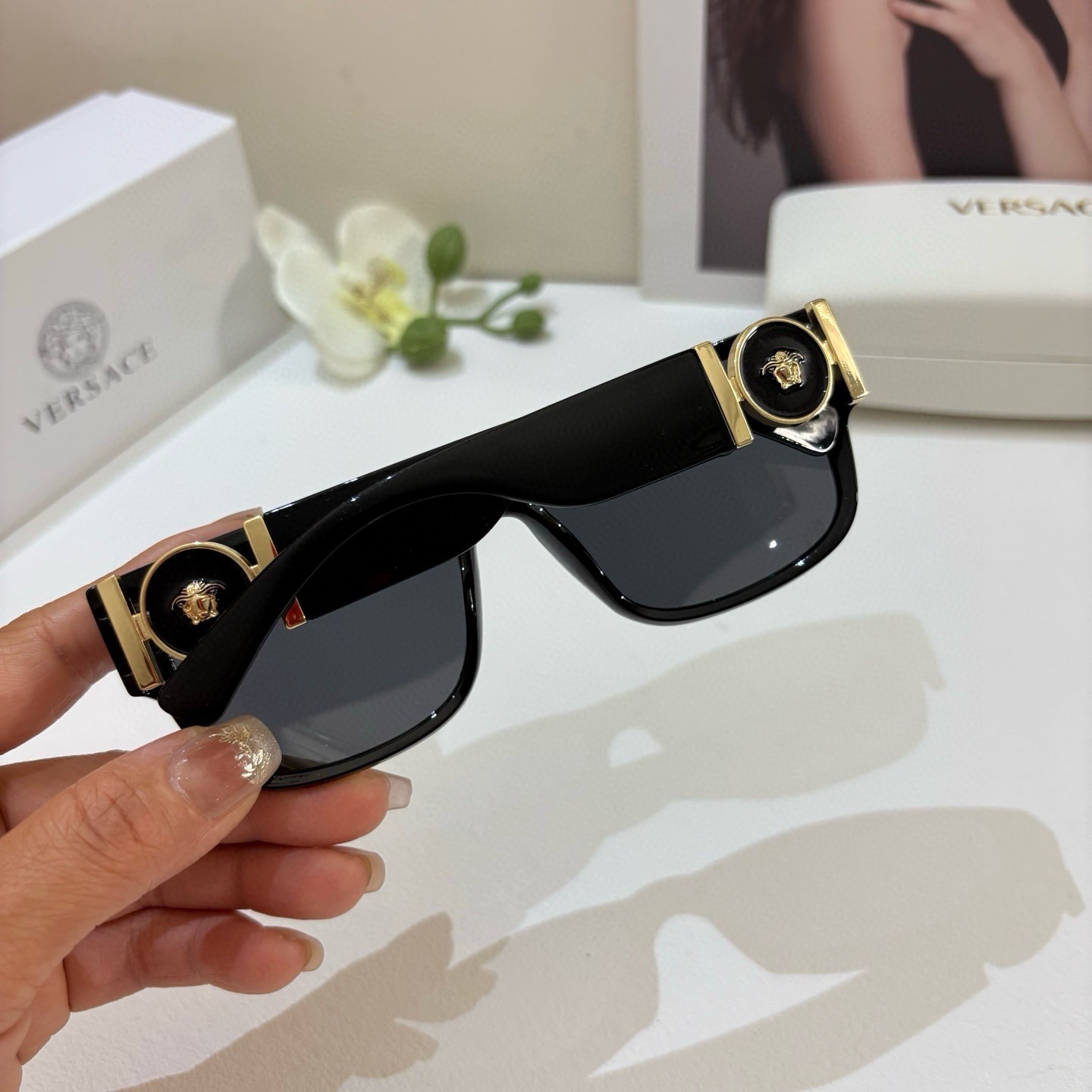 Versace Classic VE4369 17-140mm Unisex Black Sunglasses