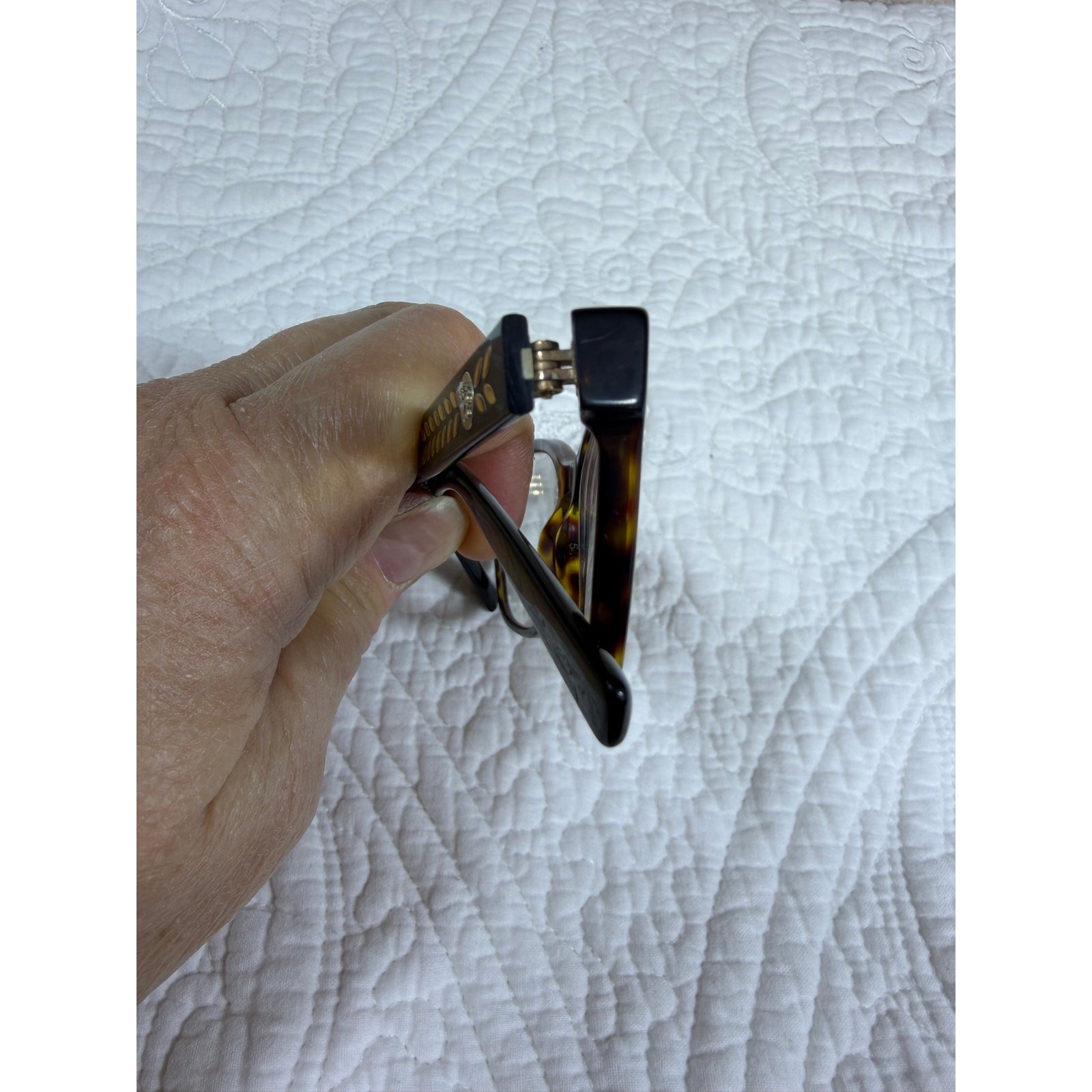 Versace Brown Tortoise Shell Eyeglass Frames Designer Optical Glasses Italy Lux