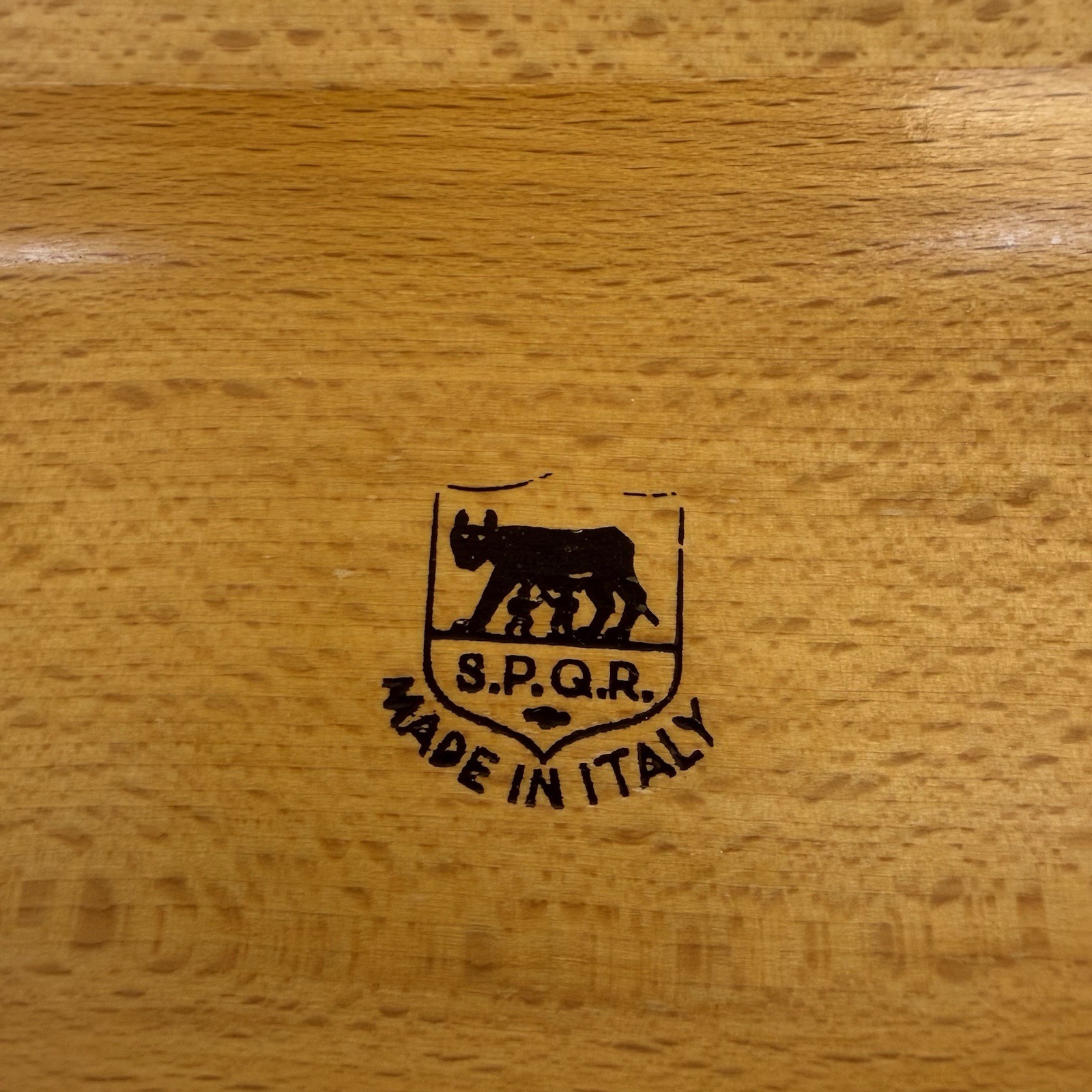 Vintage SPQR Butler Valet Made in Italy Wood Suit Stand Cufflink Tray