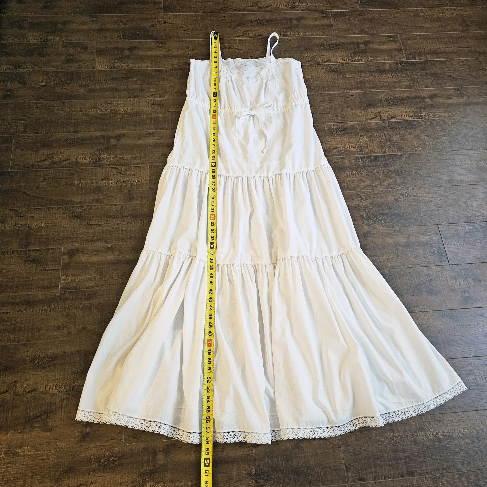 Vintage 70’s Young Edwardian Arpeja Embroidered Maxi Sun Dress sz 9/S Wedding