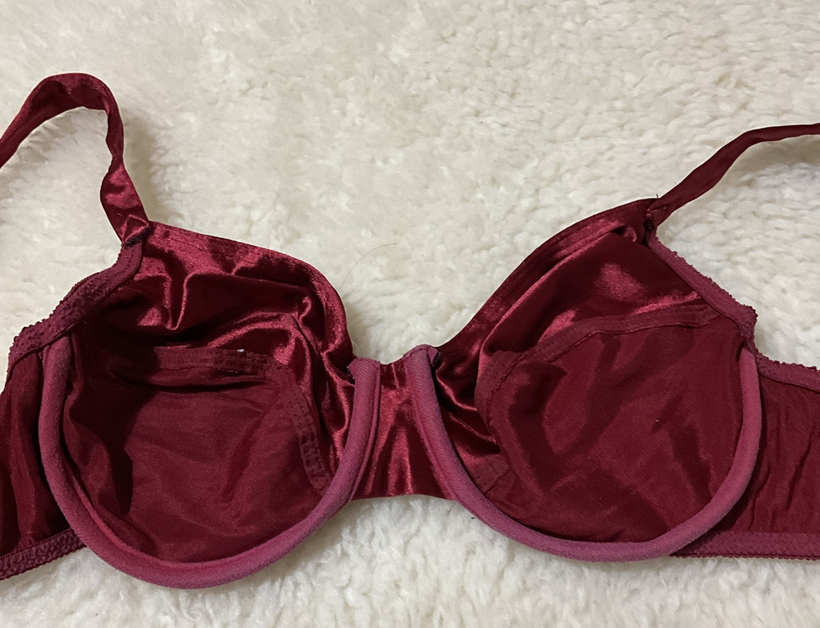 Vintage Victoria’s Secret Second Skin Satin Unlined Full Coverage Bra#961
