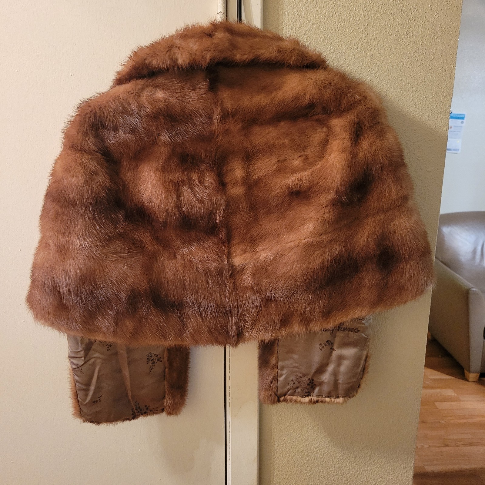 Vintage Palais Royal Genuine Mink Fur Stole Jacket Shrug Bolero – Mid Century…