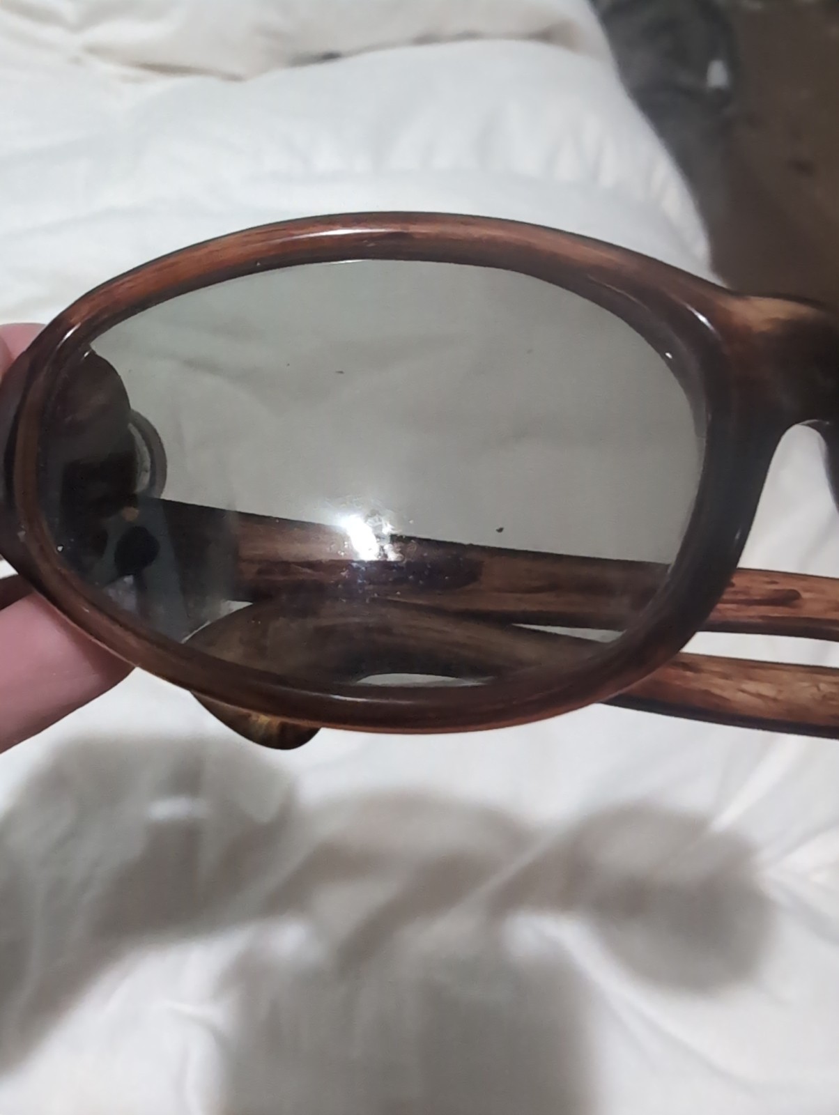 Vtg Cool-Ray Polaroid N150 Sunglasses Cari Michelle Tortoise Wrap 1960s 70s MCM