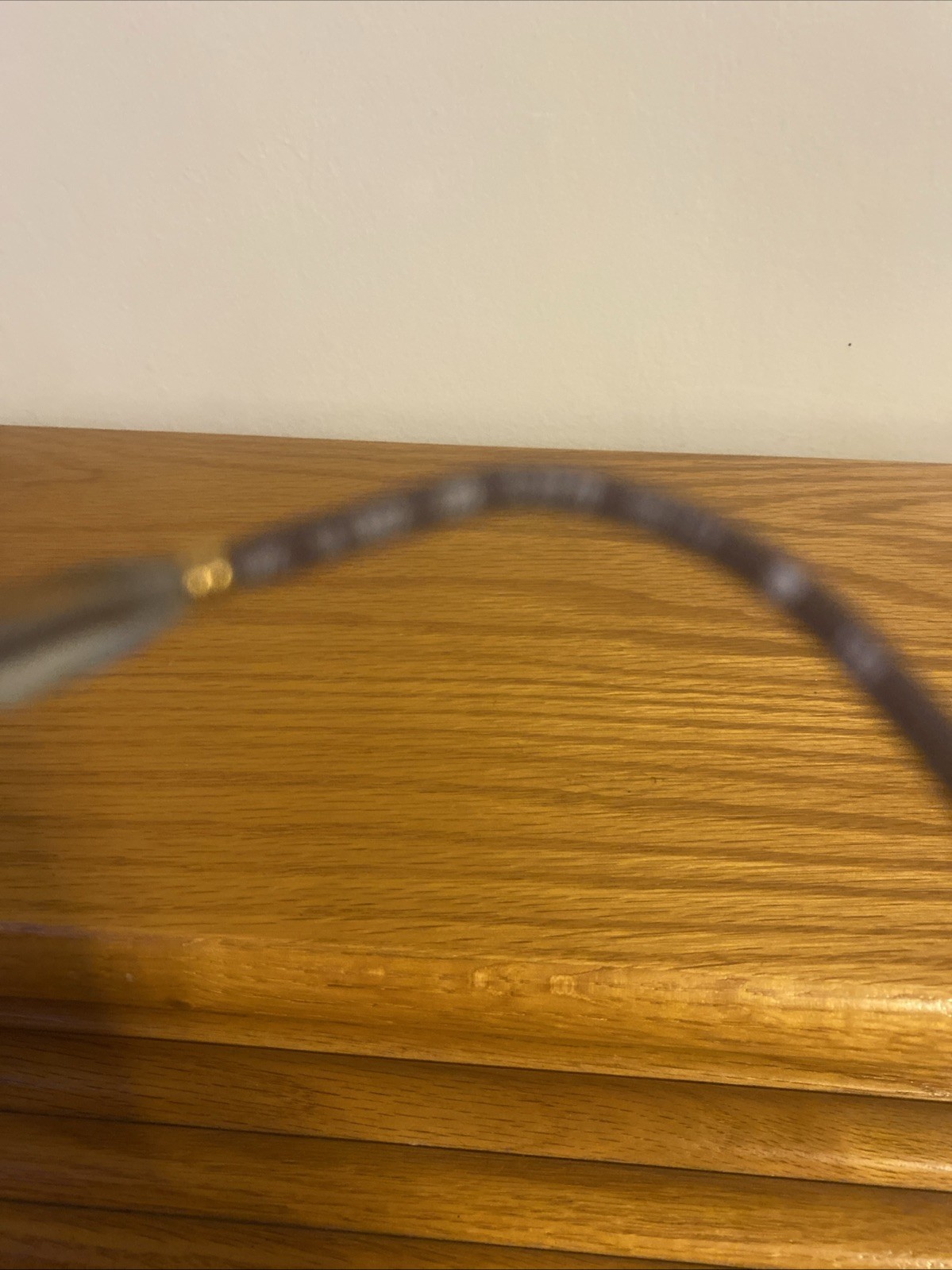 Vintage Silhouette Clear Glasses With Purple Blue And Clear Beads On Side