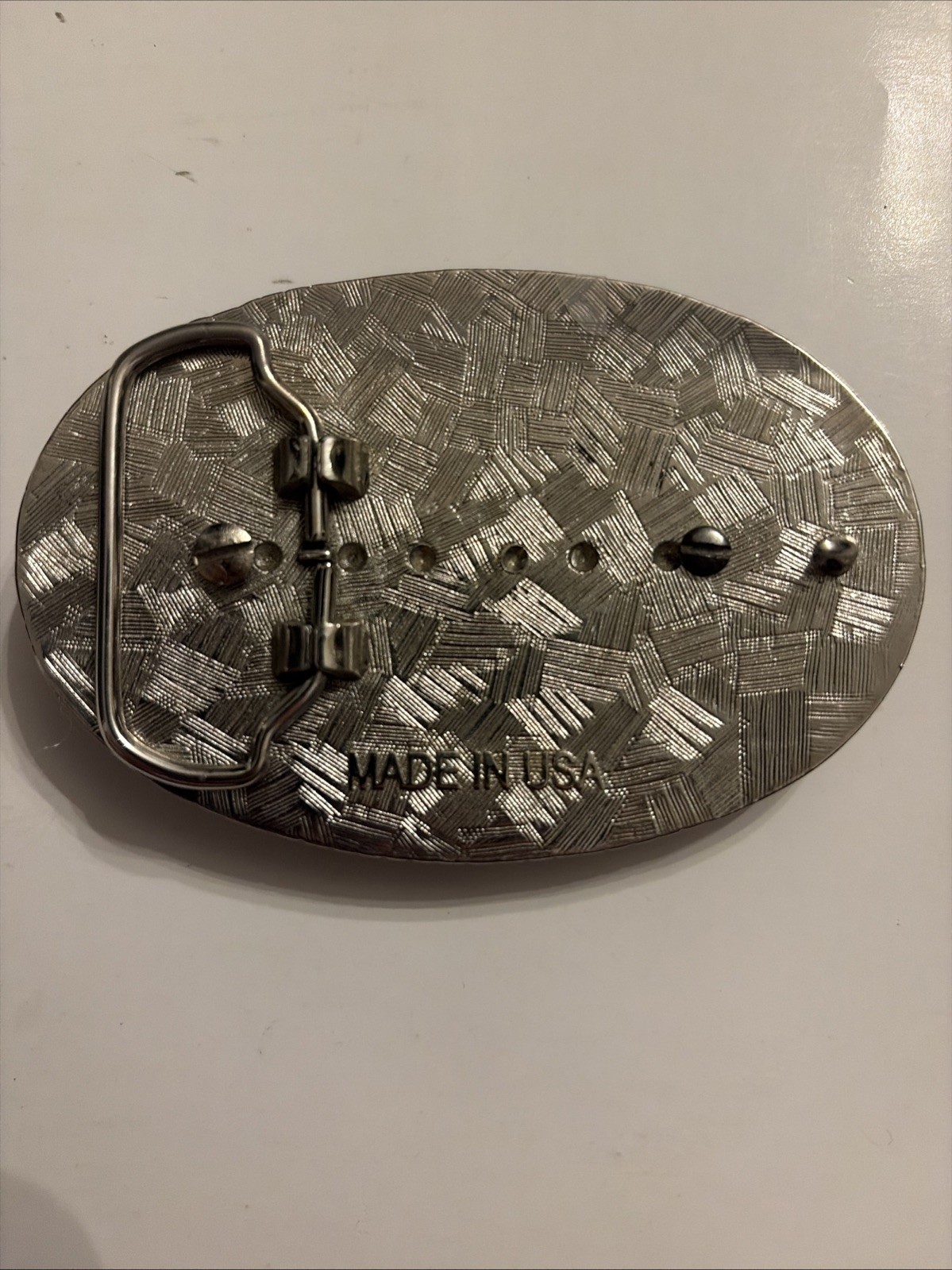 Vintage Silver 1964 Kennedy US Half Dollar Coin Commemorative Belt Buckle