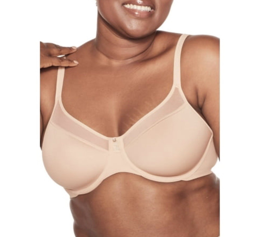 NWT Bali DF3439 Women’s One Smooth U Ultra Neckline Underwire Bra Nude 34D