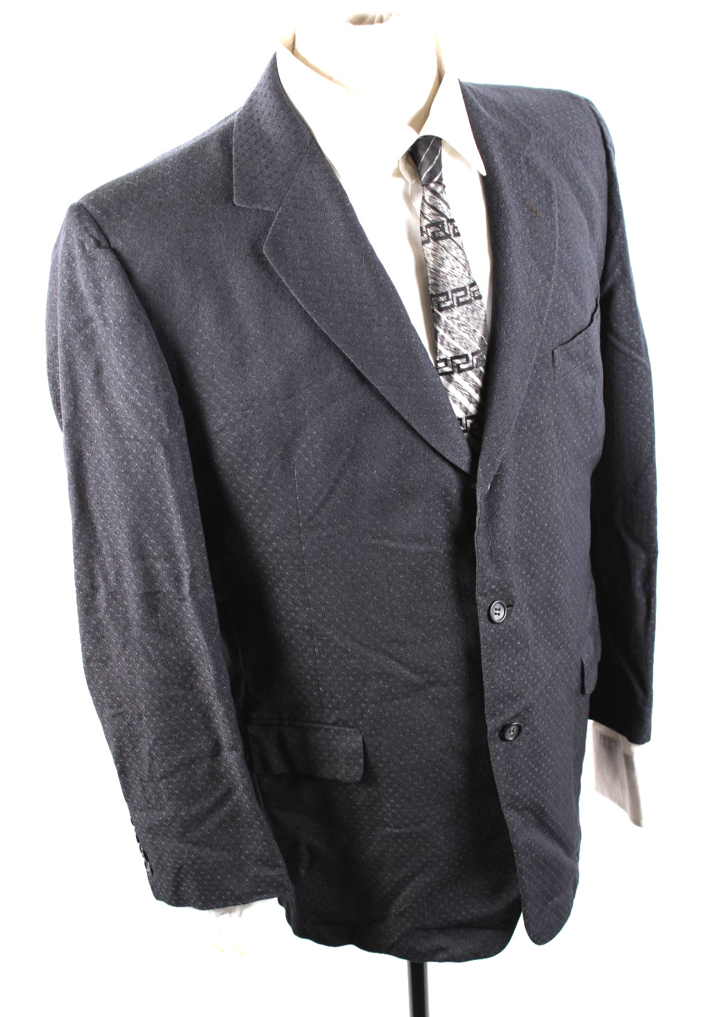 Vintager 1960s Botany 500 Gray Wool 3 Button Suit Coat Jacket Mens Size 40