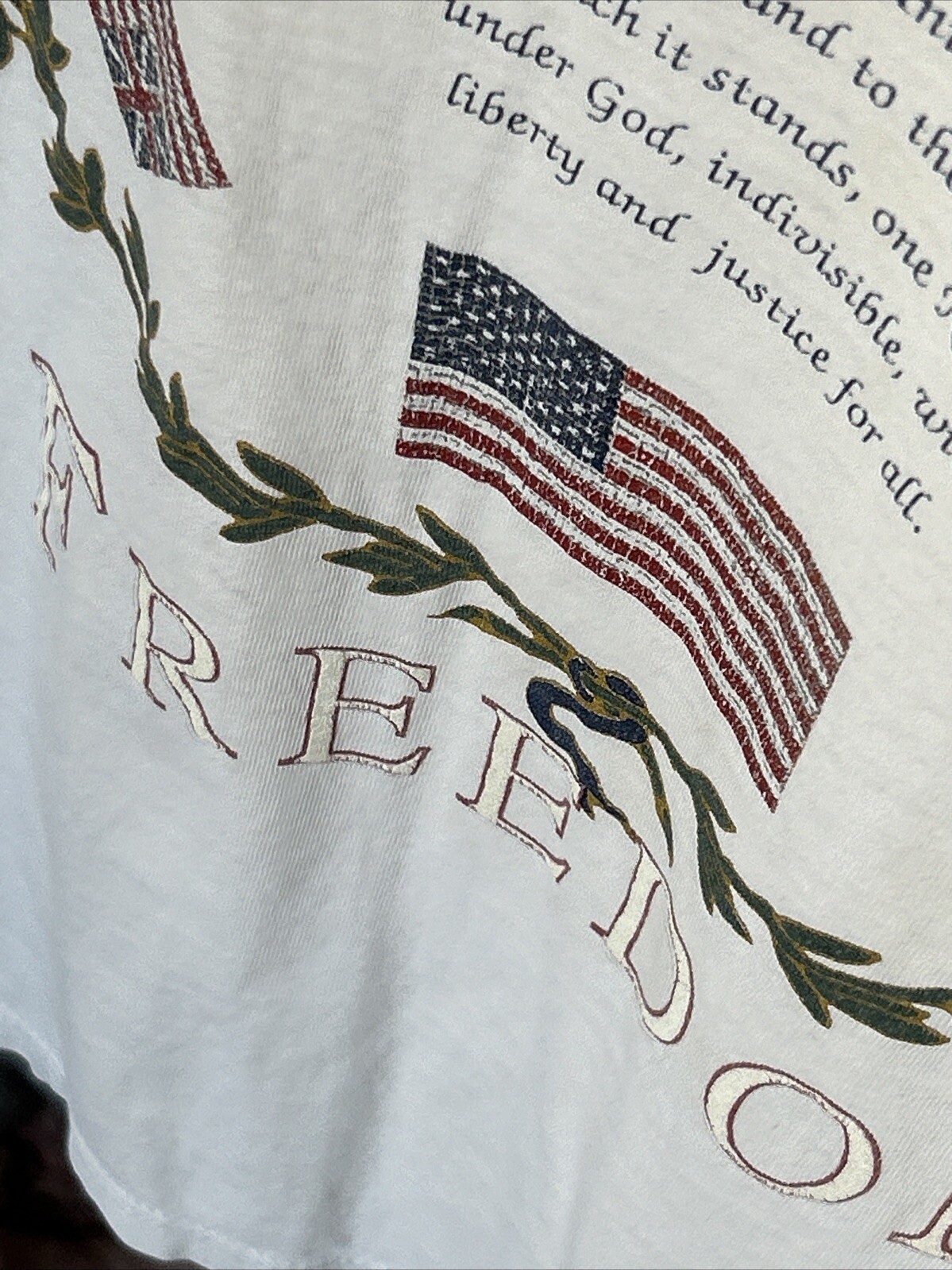 Vtg American Eagle Outfitters Freedom Single Stitch T-Shirt Size Large USA