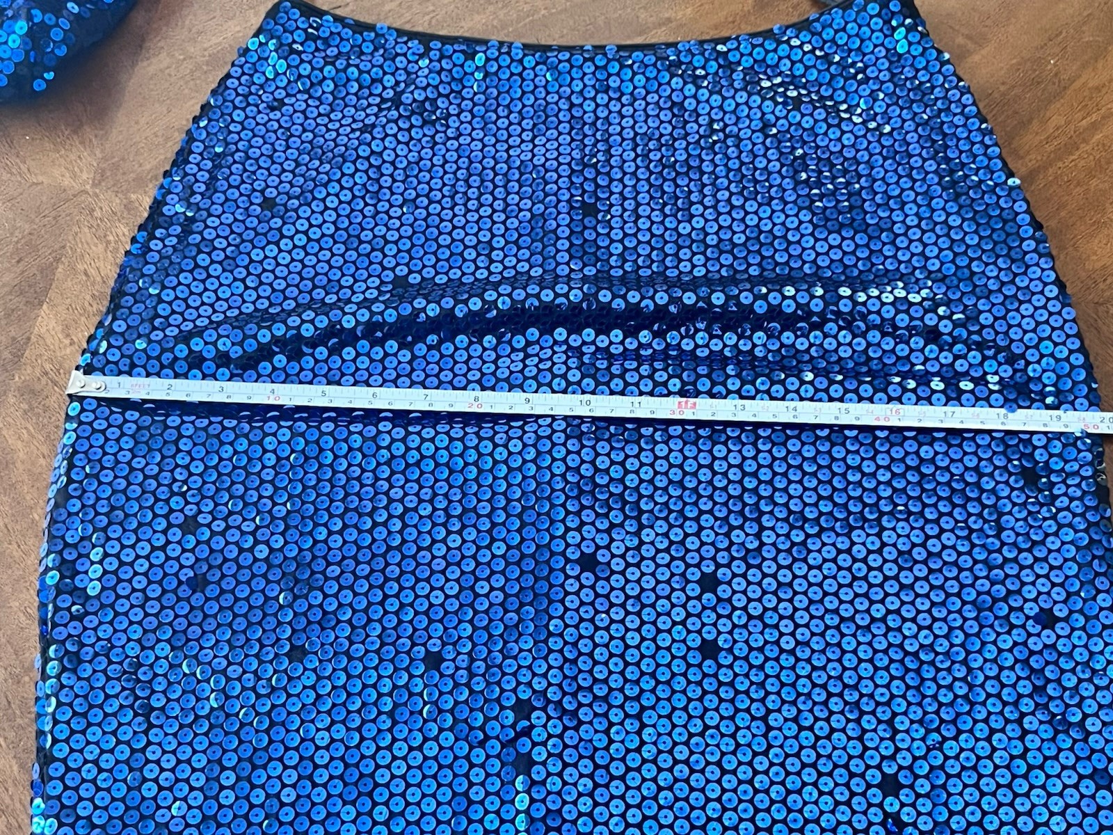 New Leaf by Samir Size 11/12 Rare Vintage 70’s Blue Metallic Sequins 2pc Dress