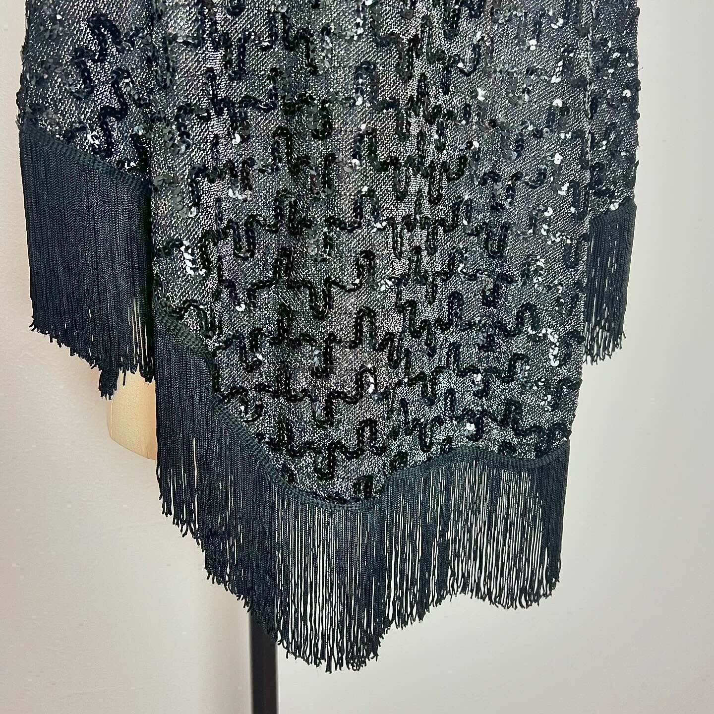LUREX METALLIC LAME 50s 50’s 60s 60’s Vintage Sequined Shawl Shoulder Wrap