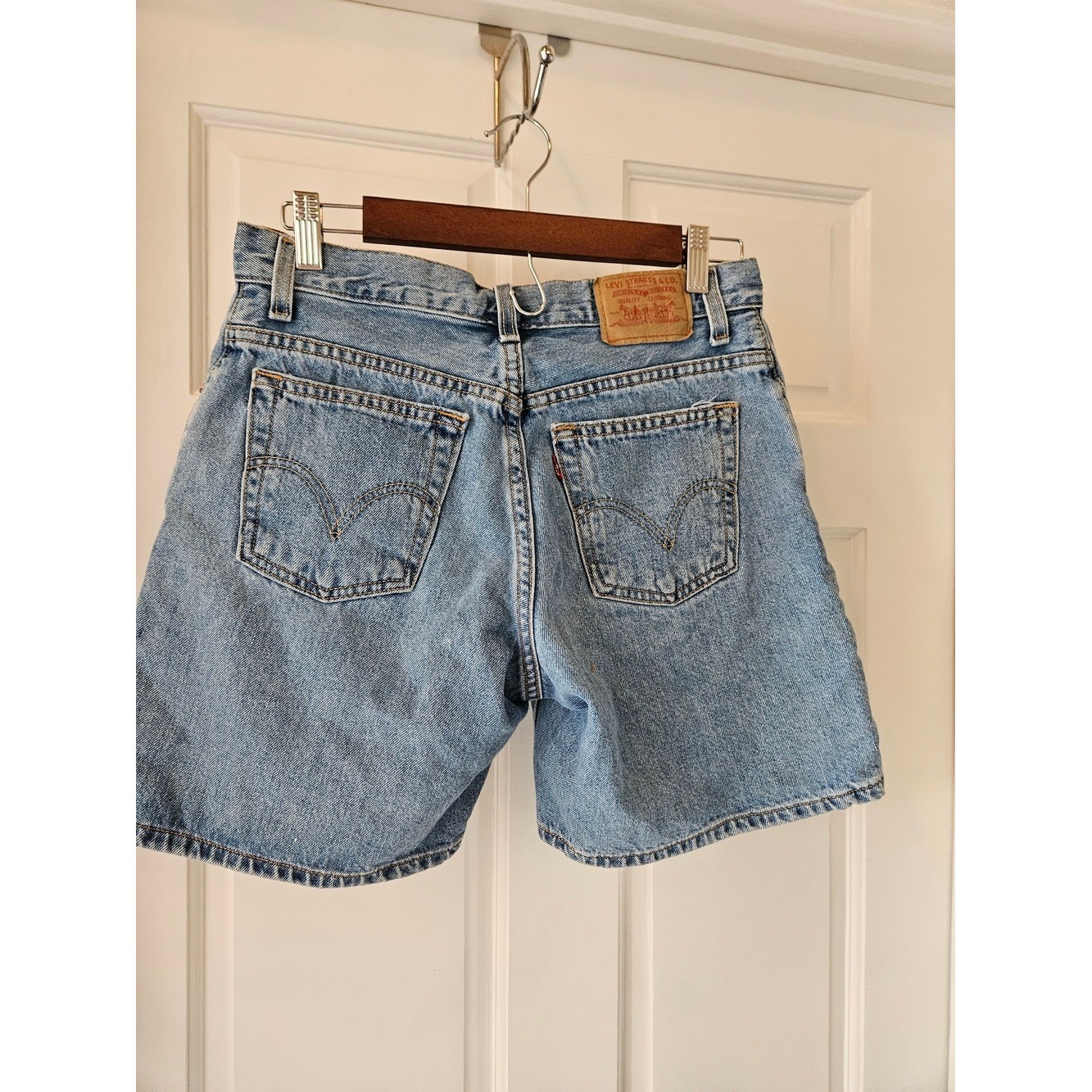 Classic Light Blue Denim Levi Shorts
