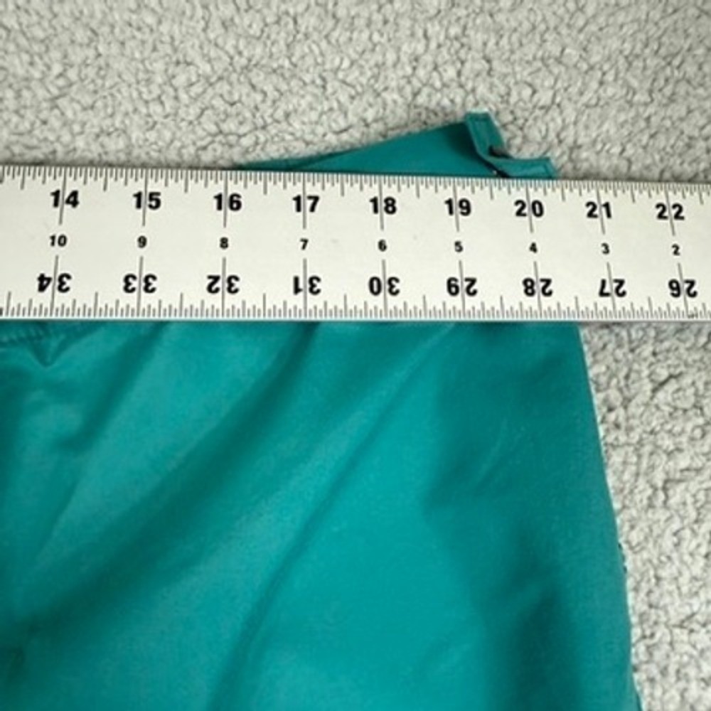 Vintage REI XL Tall Teal Green Zip Off Rain Pants Lightweight Waterproof USA