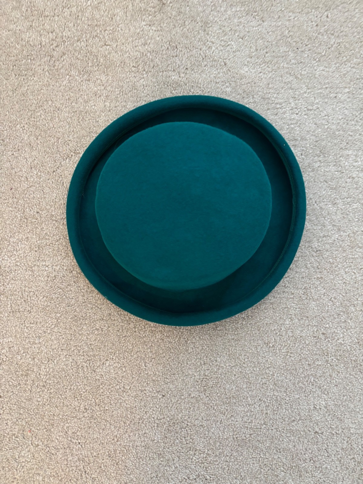 Vintage Michael Howard 100% Wool Sea Foam Green Dress Hat Miss Bierner Tag