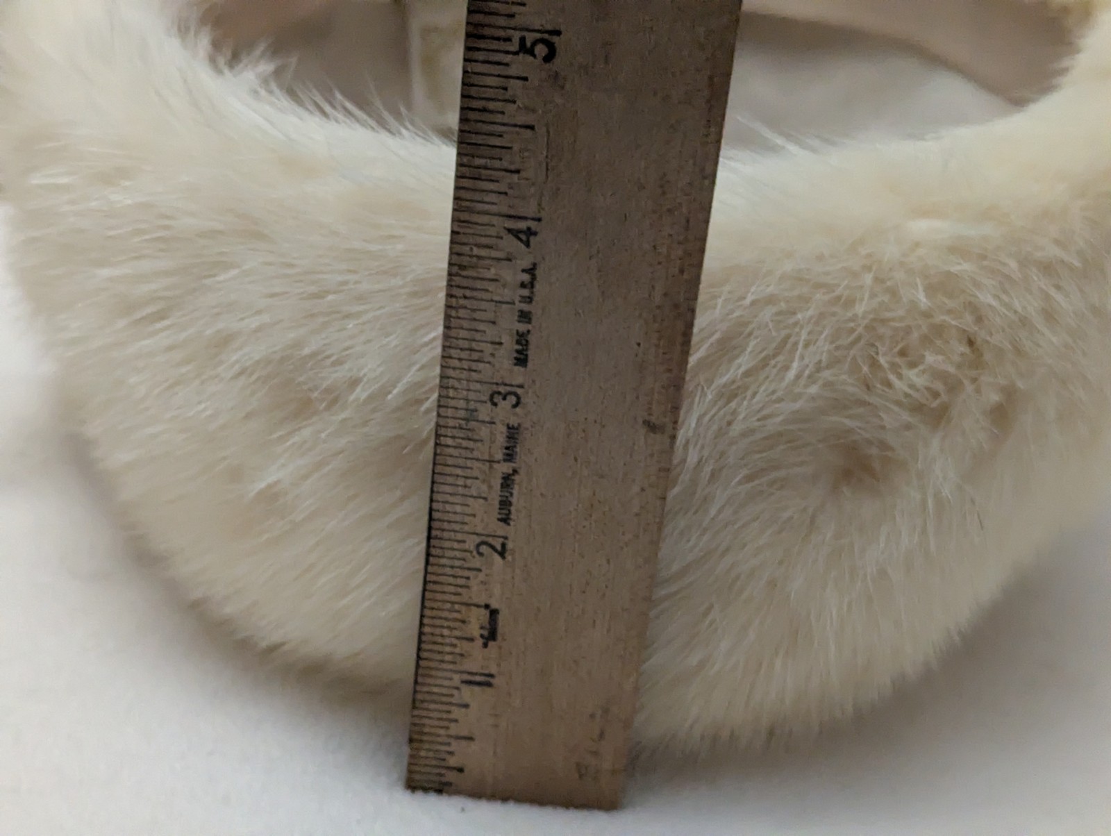 Miss Alice Bonwit Teller Genuine Bleached Mink Fur Pillbox Hat-w Tags Vintage