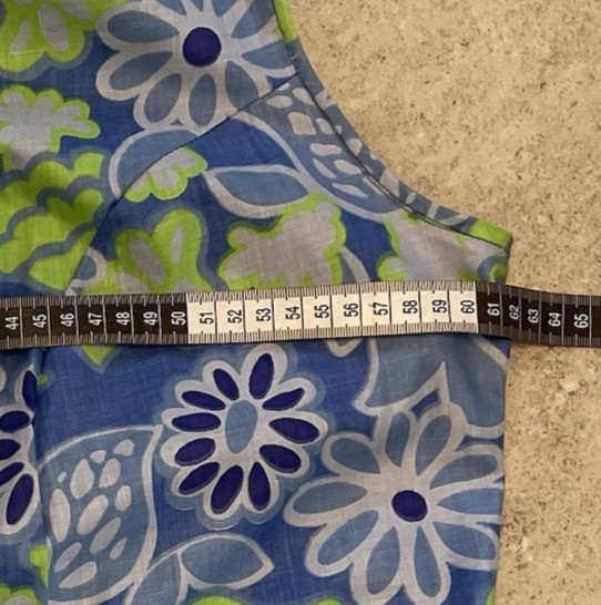 Vintage Original 50s SIZE 2XL Dress Unworn Cotton shift button through MINT
