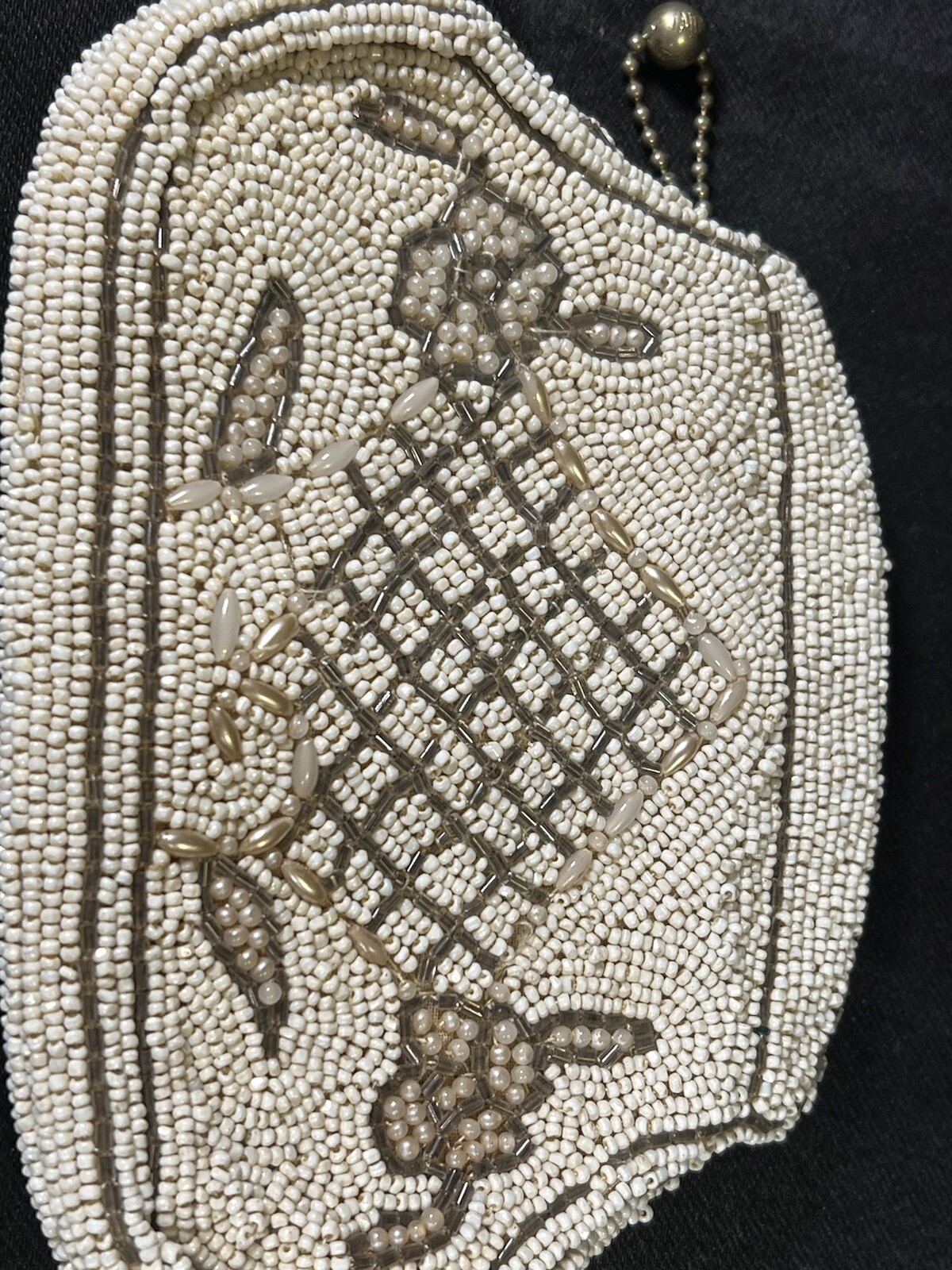 VTG 1930’s Small Hand Beaded Handmade Purse Made In Czechoslovakia