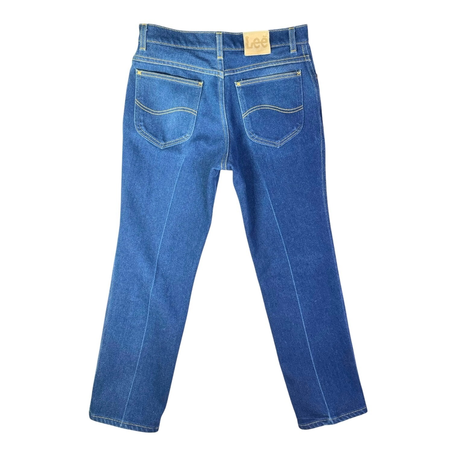 Vintage Lee Men’s Union Made Blue Jeans Meas. 32×28.5″ Polyester-Cotton Blend