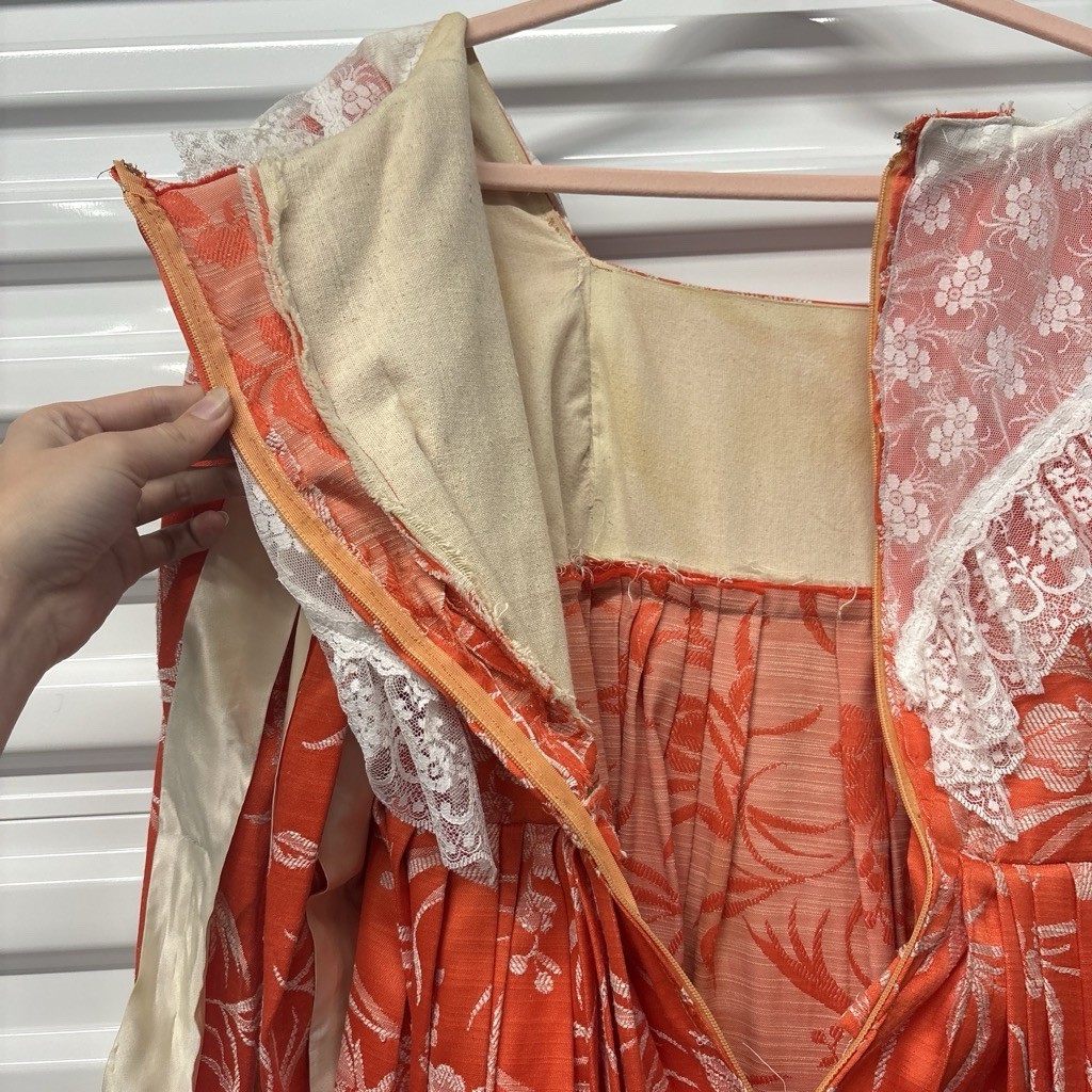 Vintage 1960s 70s medieval renaissance renfaire princess empire waist Dress