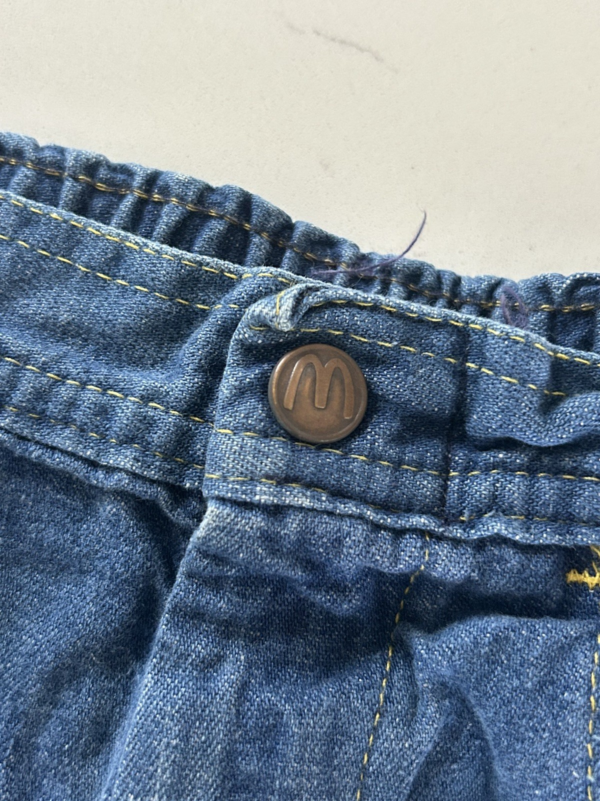 Vintage McDonald’s Kids Lot Jeans Sweater Embroidered Burger Sizes vary