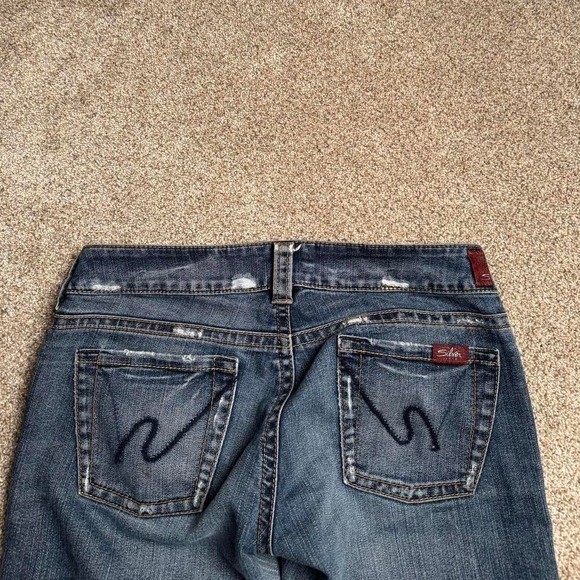 VINTAGE SILVER JEANS LOW RISE BOOTCUT DENIM