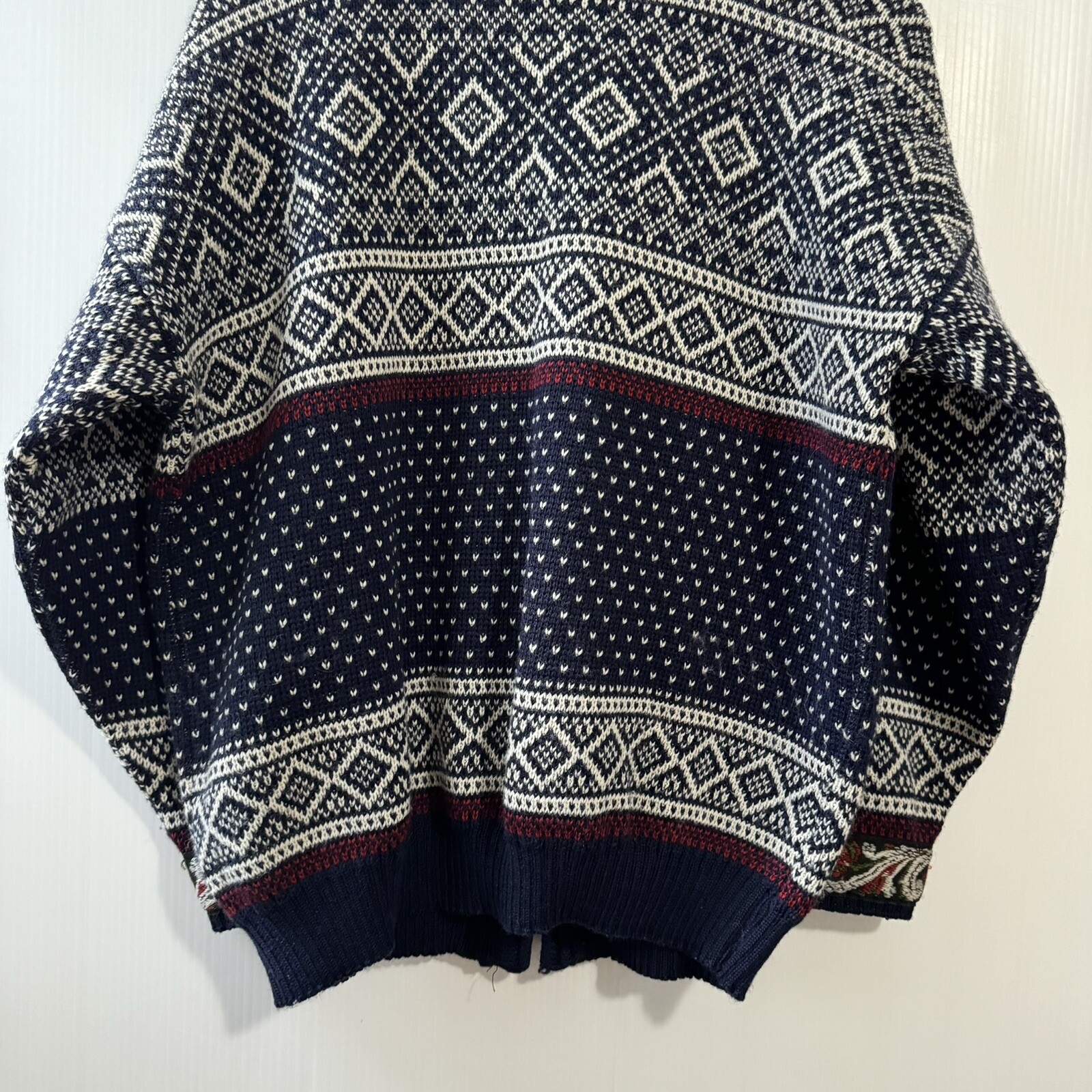 Vintage VOLUND Norway 100% Pure Lambswool Cardigan Sweater XS