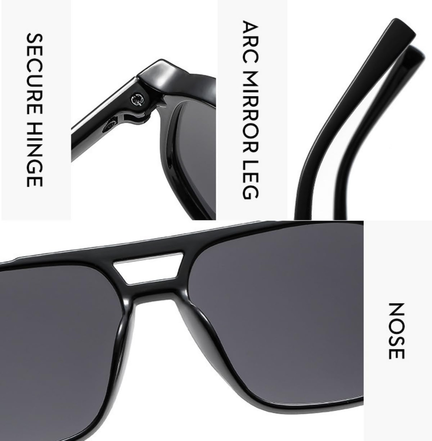 4 Pieces Retro Square Aviator Sunglasses for Women Men Trendy Classic 70s Ove…